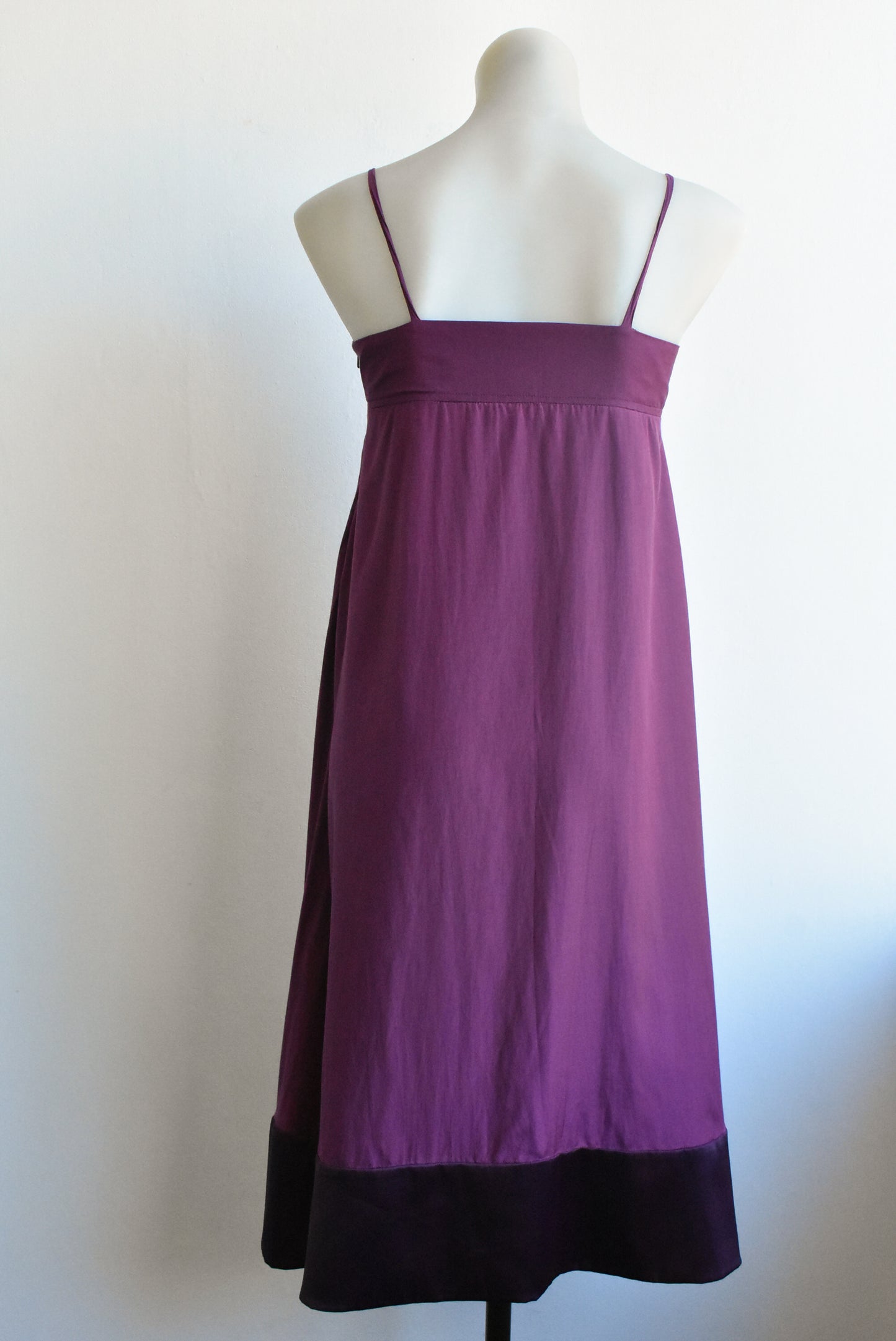 Charmaine Reveley silk-blend purple dress, size 10