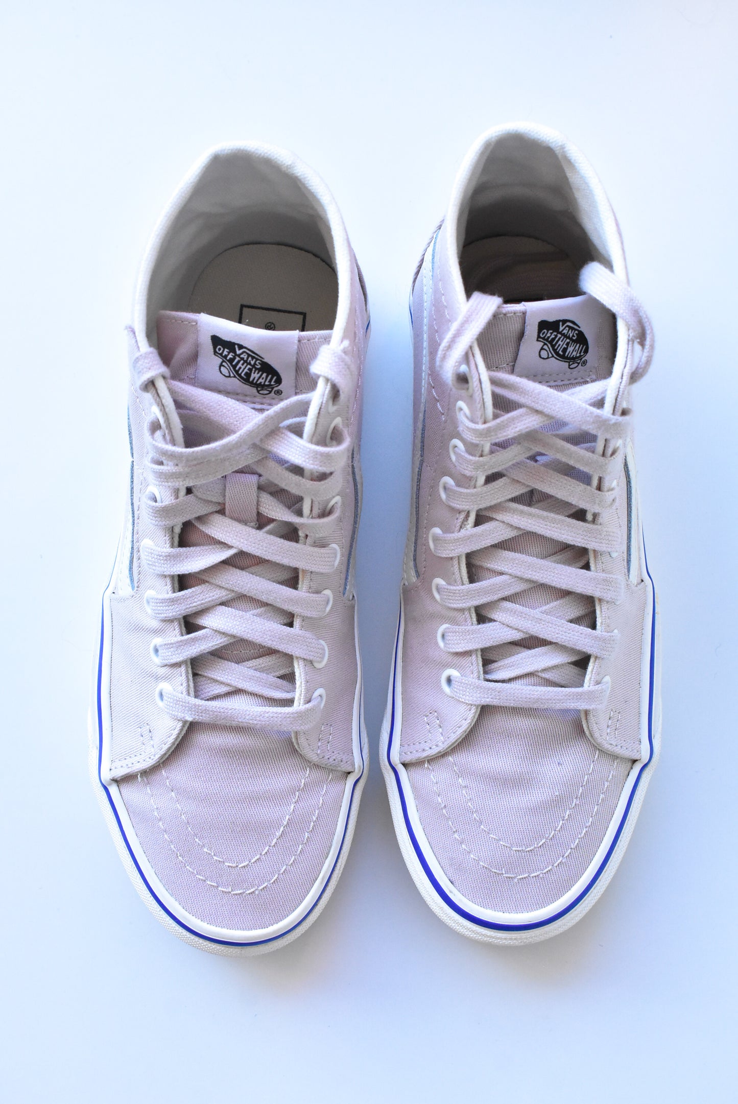 Vans SK8-Hi lilac canvas sneakers, size US Women 9.5 / US Men 8