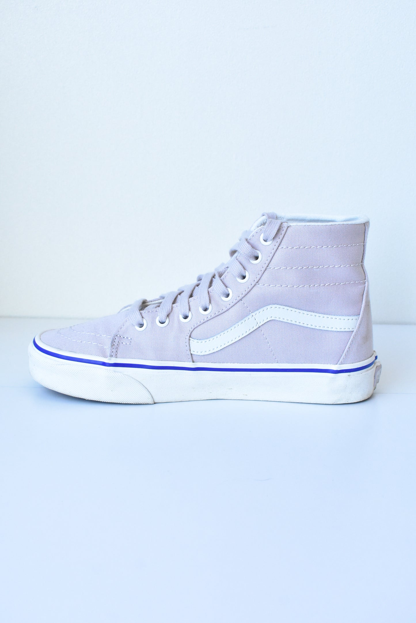 Vans SK8-Hi lilac canvas sneakers, size US Women 9.5 / US Men 8