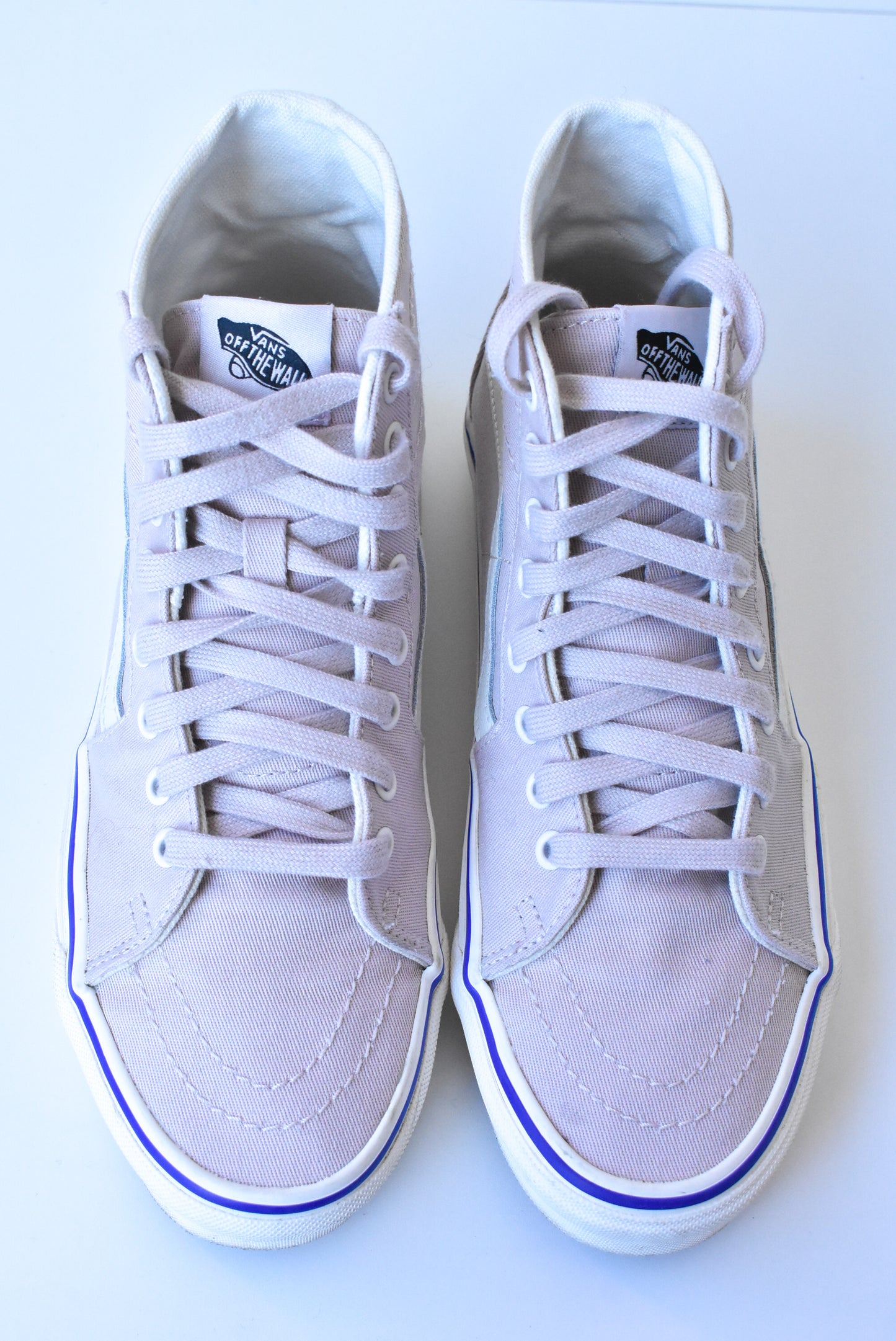 Vans SK8-Hi lilac canvas sneakers, size US Women 9.5 / US Men 8