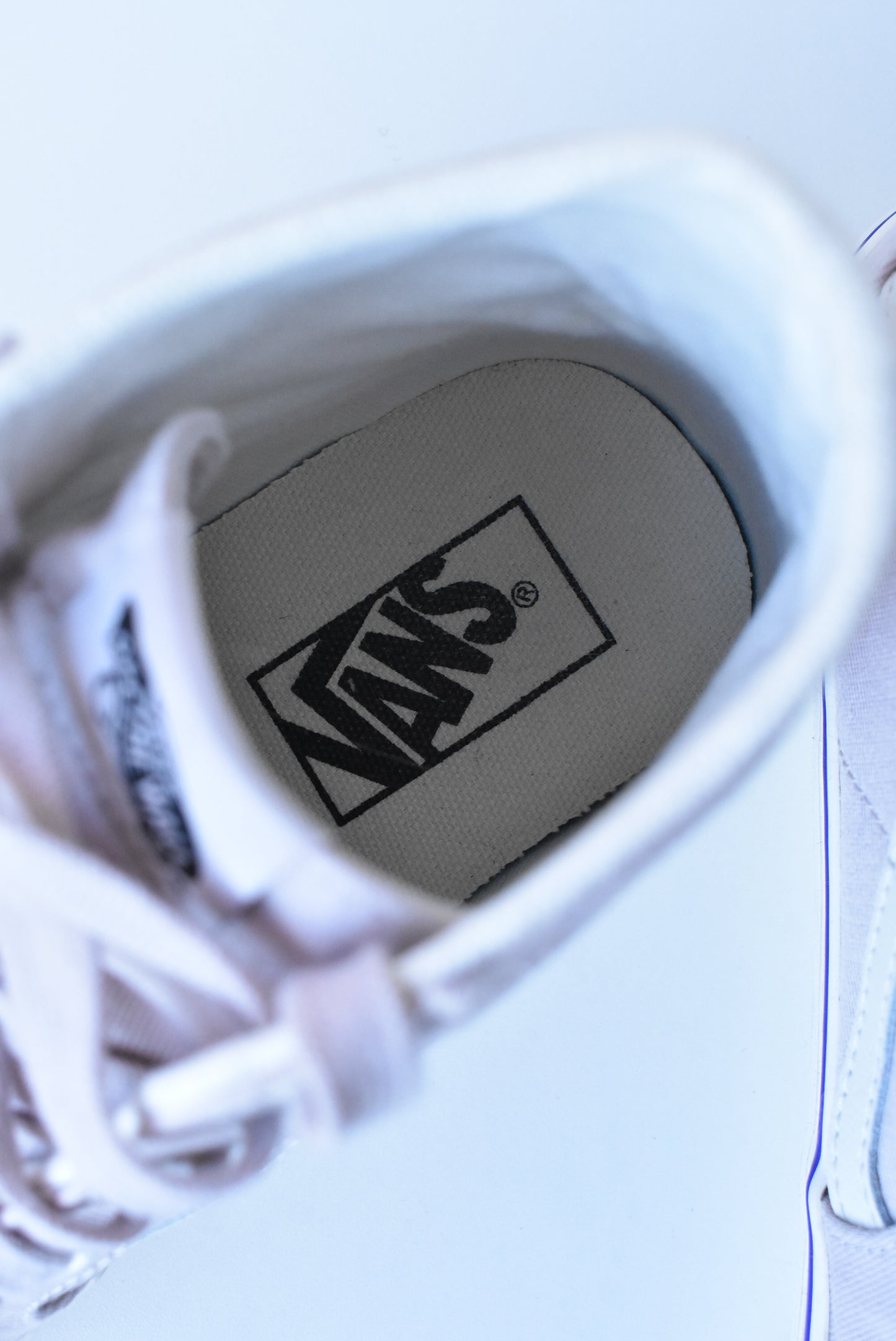 Vans SK8-Hi lilac canvas sneakers, size US Women 9.5 / US Men 8
