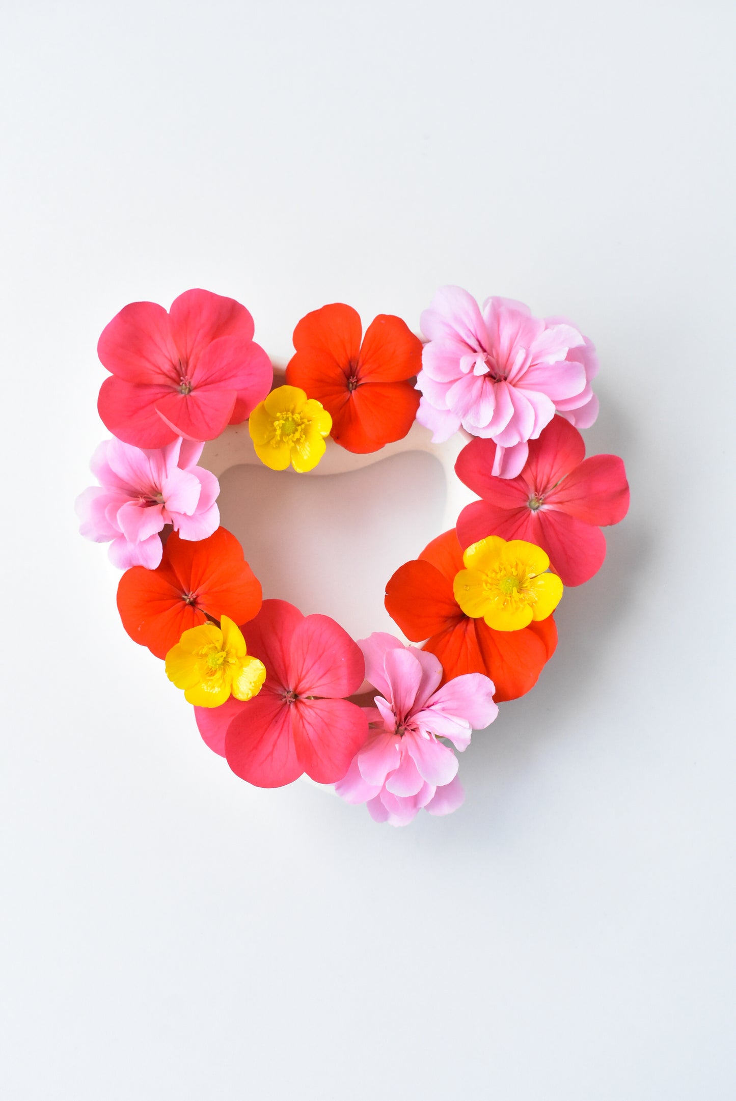 Very rare Crown Lynn ceramic heart-shaped flower trough