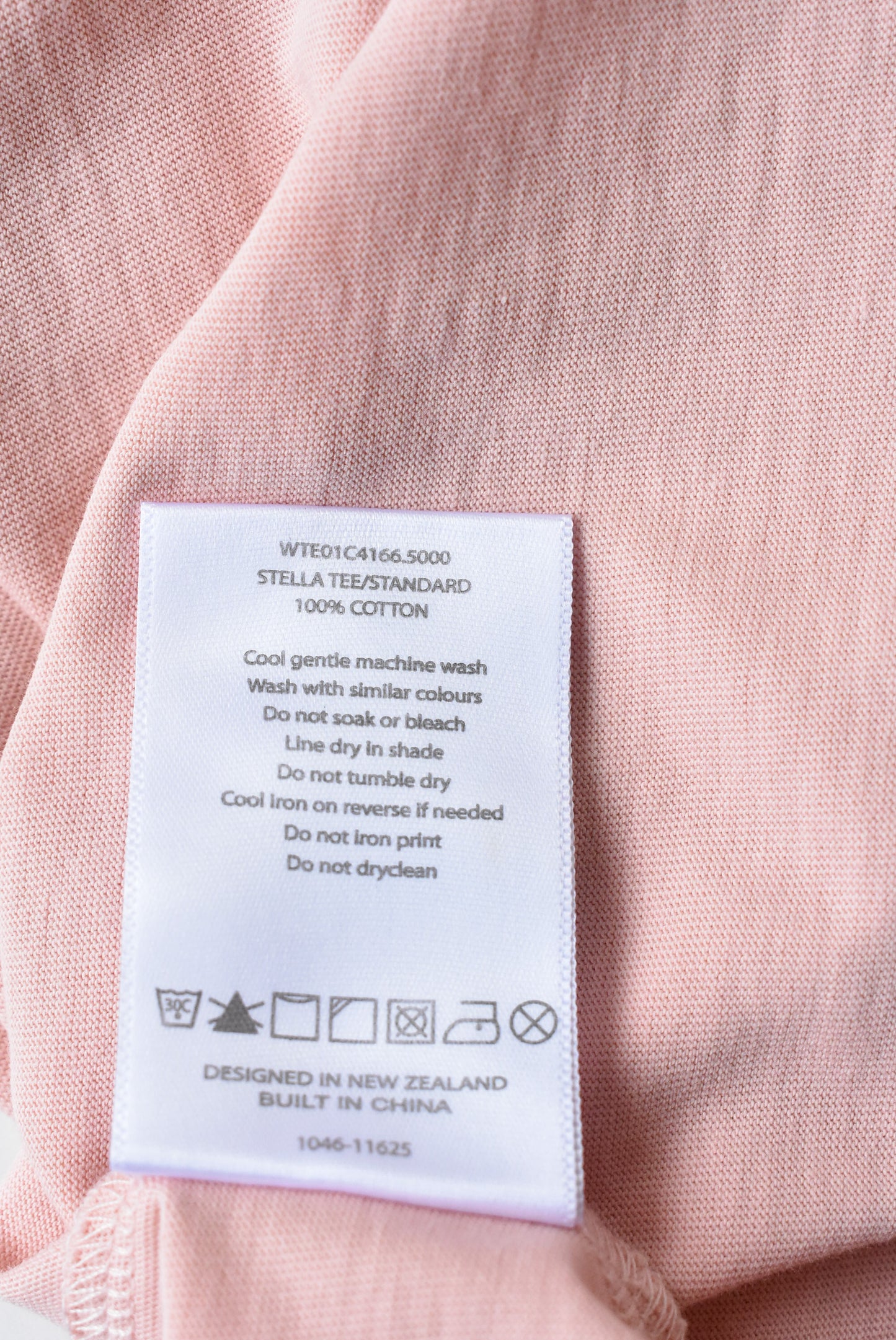 Peachy pink Huffer t-shirt, size 8