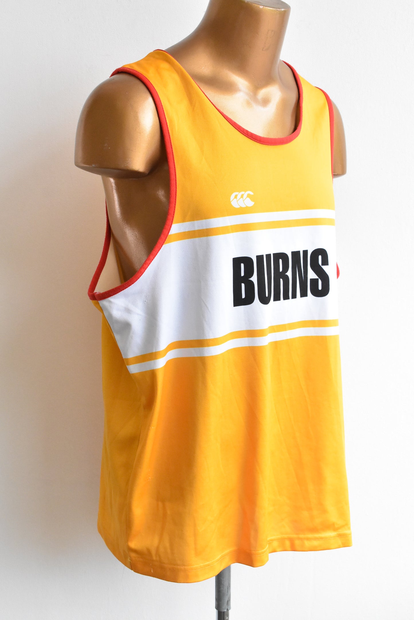 John McGlashan Burns Canterbury basketball top, size 2XL