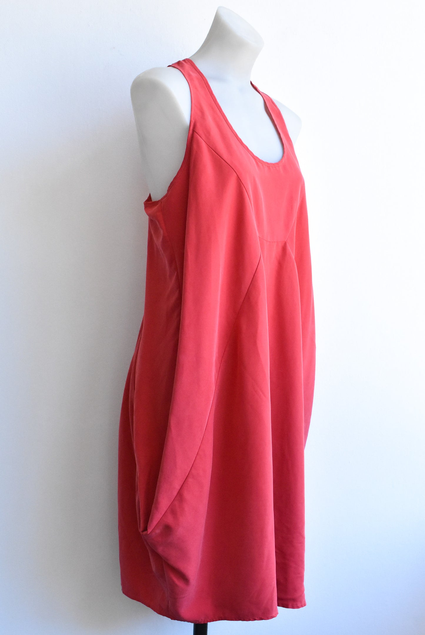 Ricochet red dress with pockets, 10