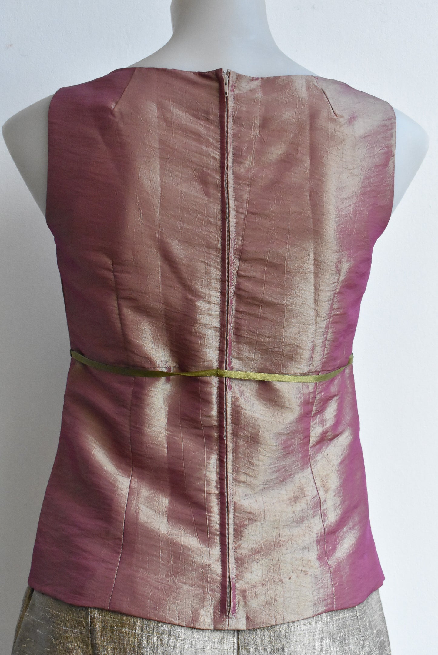 Handmade iridescent womens top, S