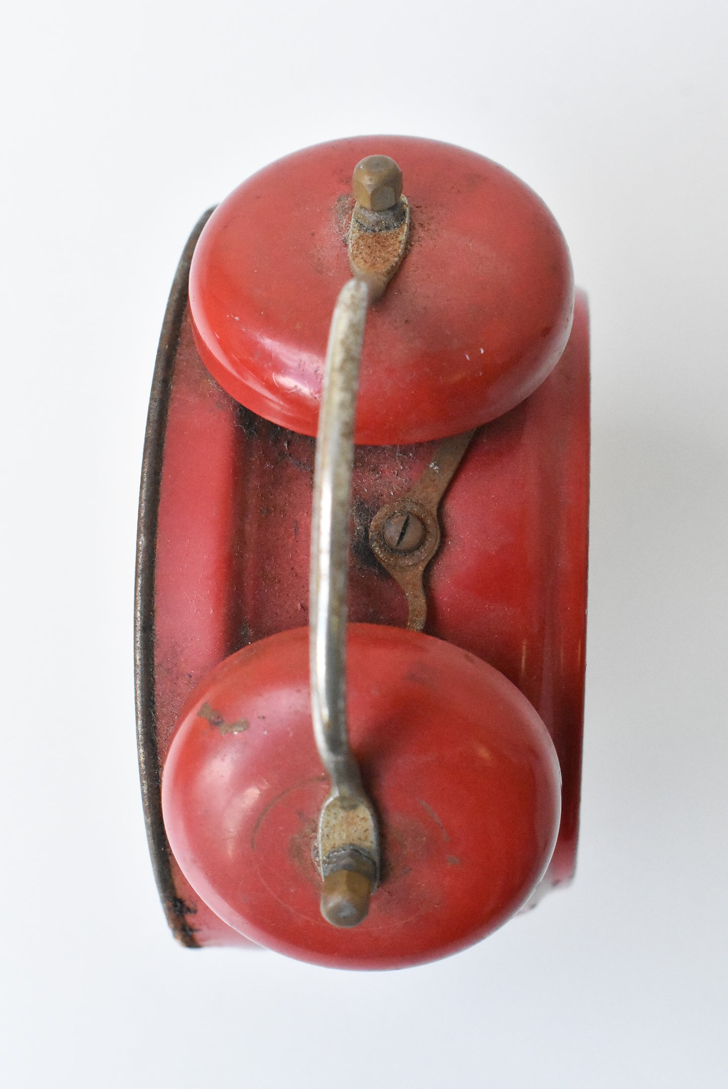 Jerger vintage red alarm clock, as is