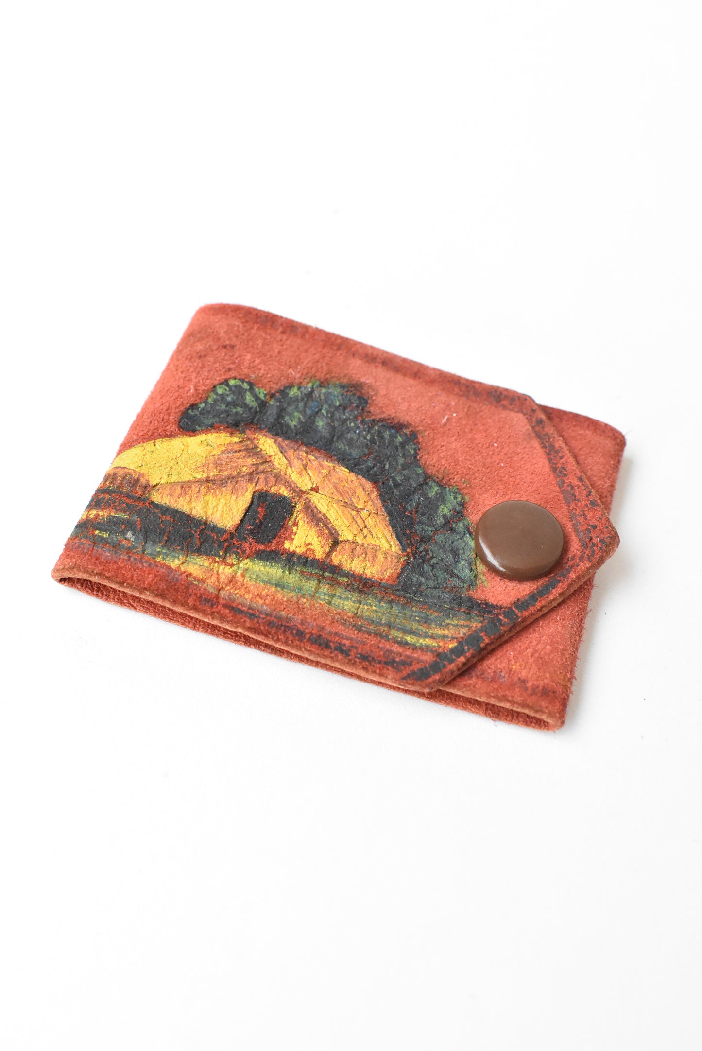 Kiwiana painted leather napkin/serviette ring