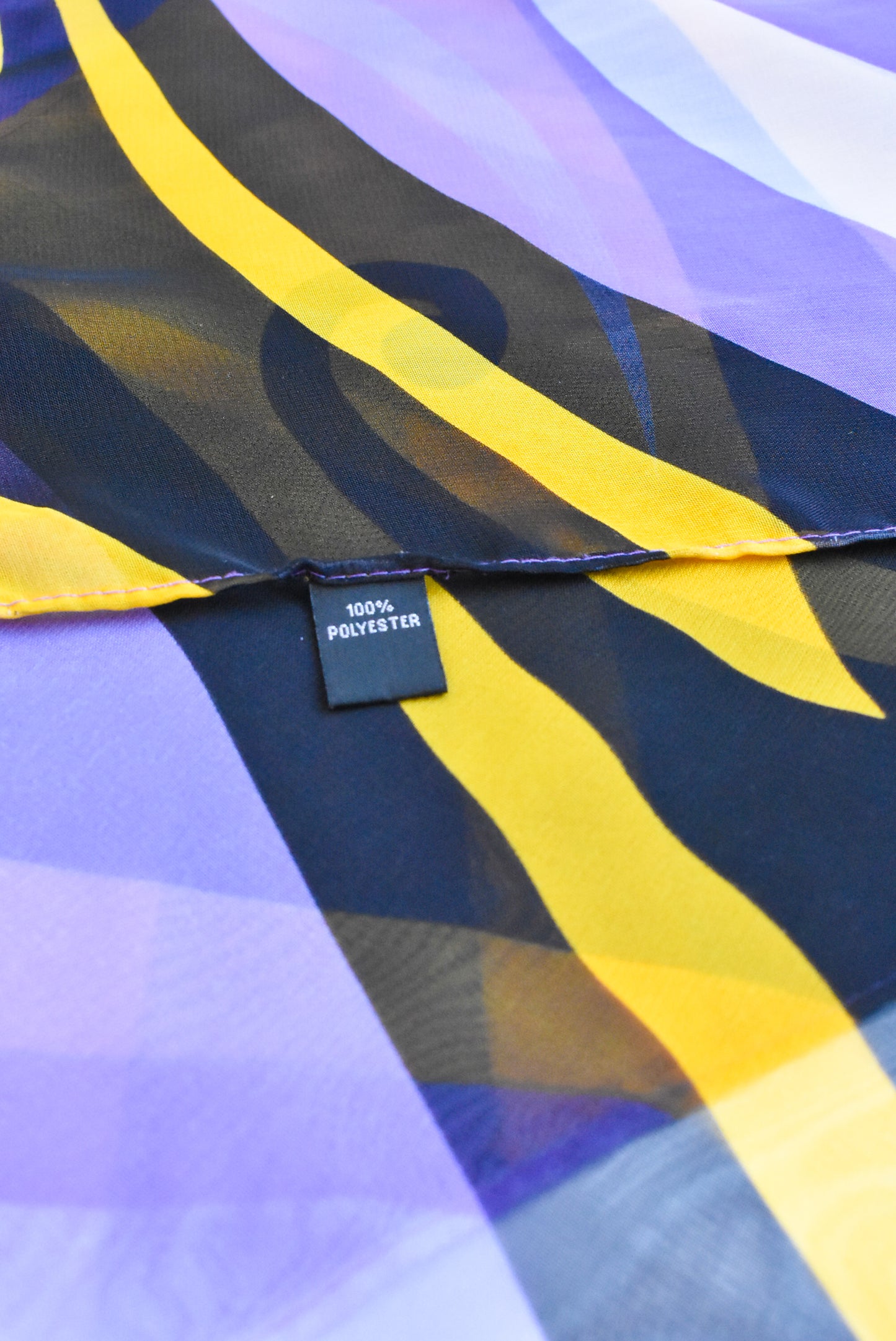 Lavender gold and black scarf