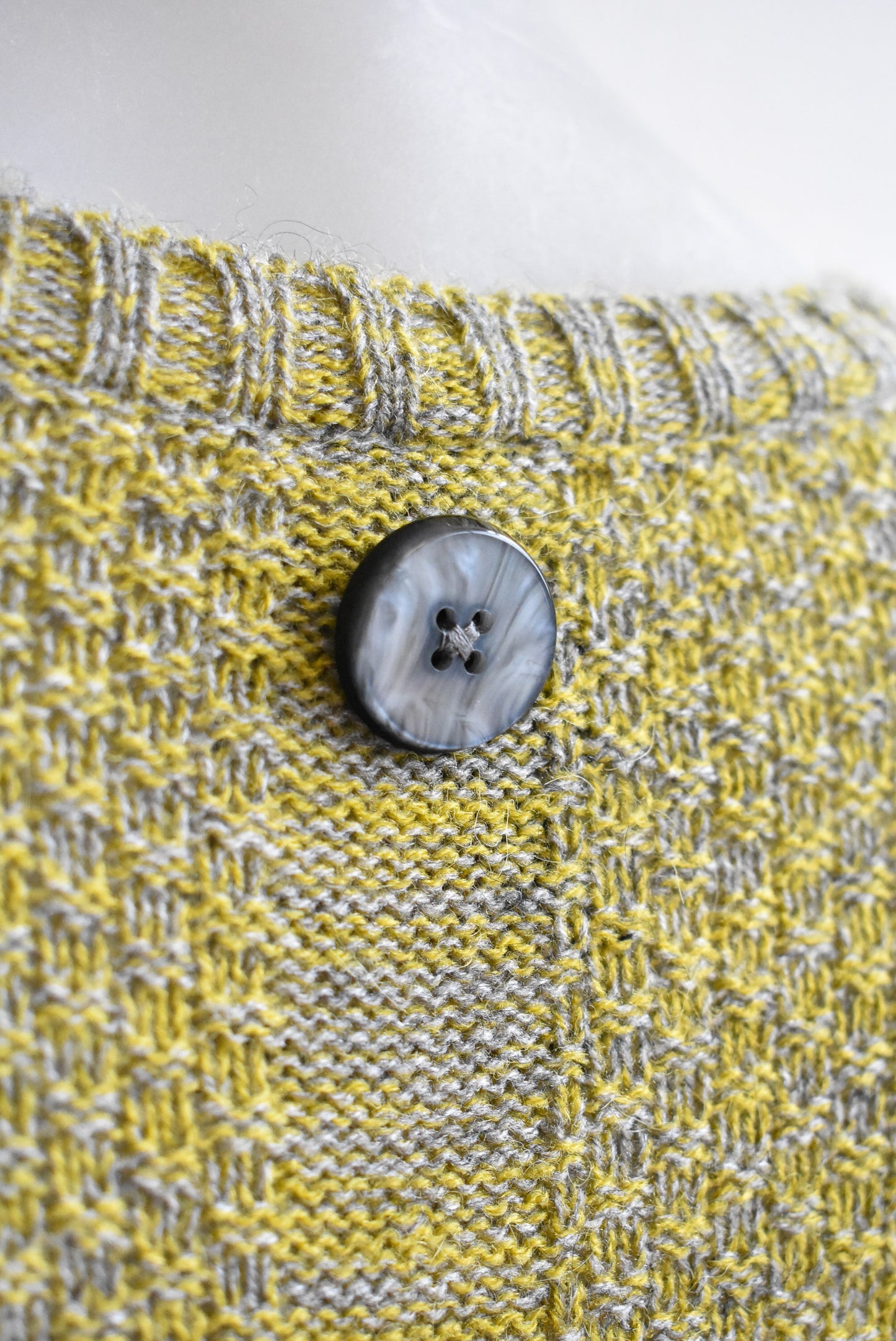 Foil yellow blend jumper with pockets, size L