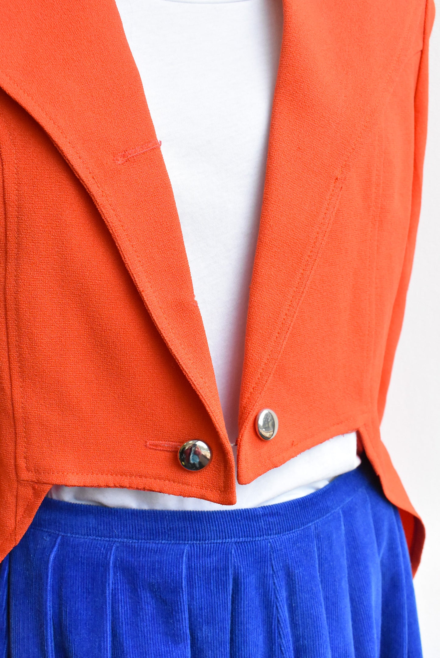 Raymonde Orange Tail coat, made in NZ