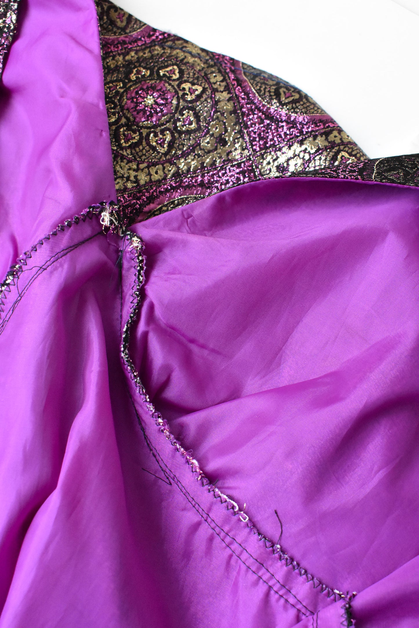 Metallic brocade dress Size small