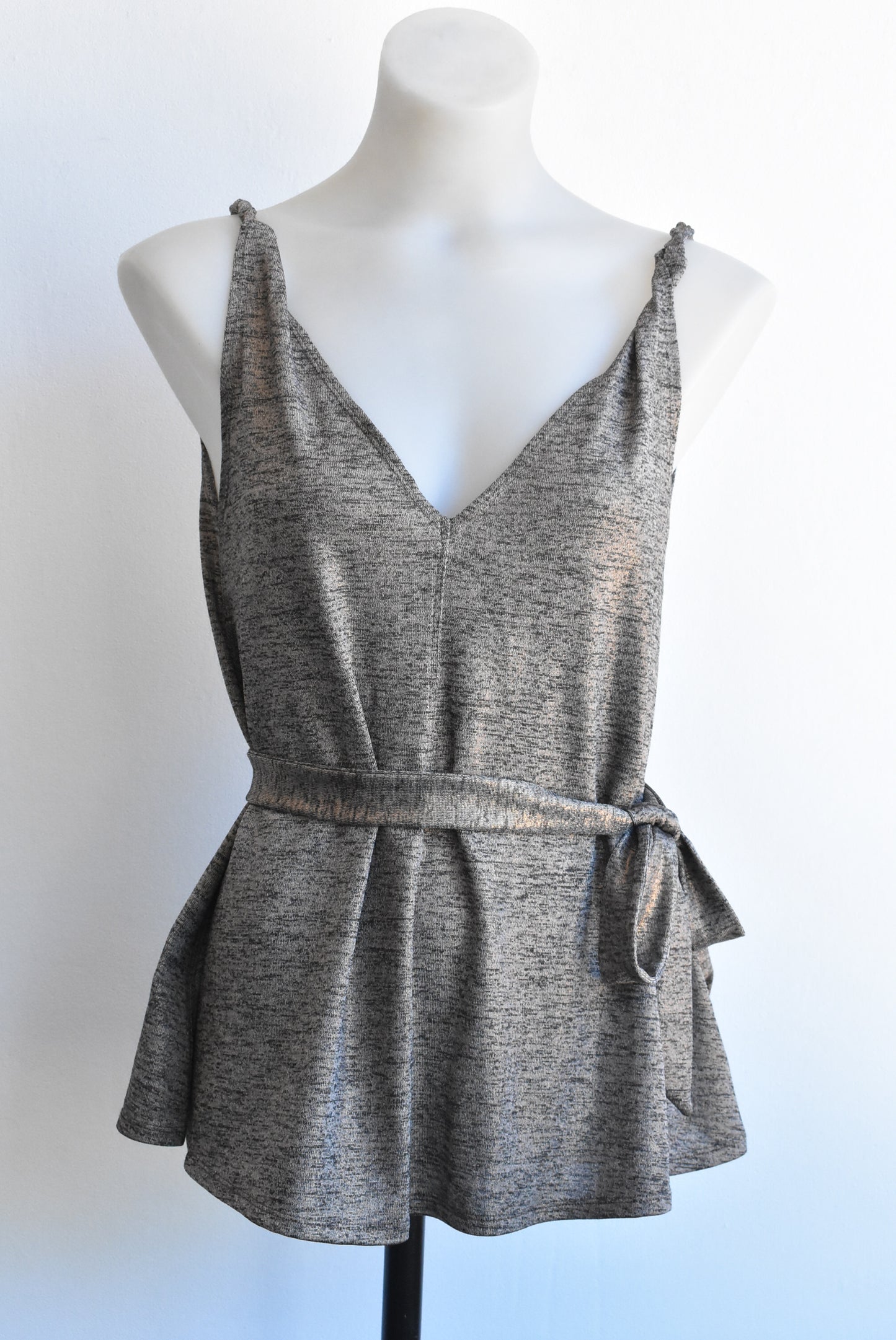 Liam cool brown tank top, size 8