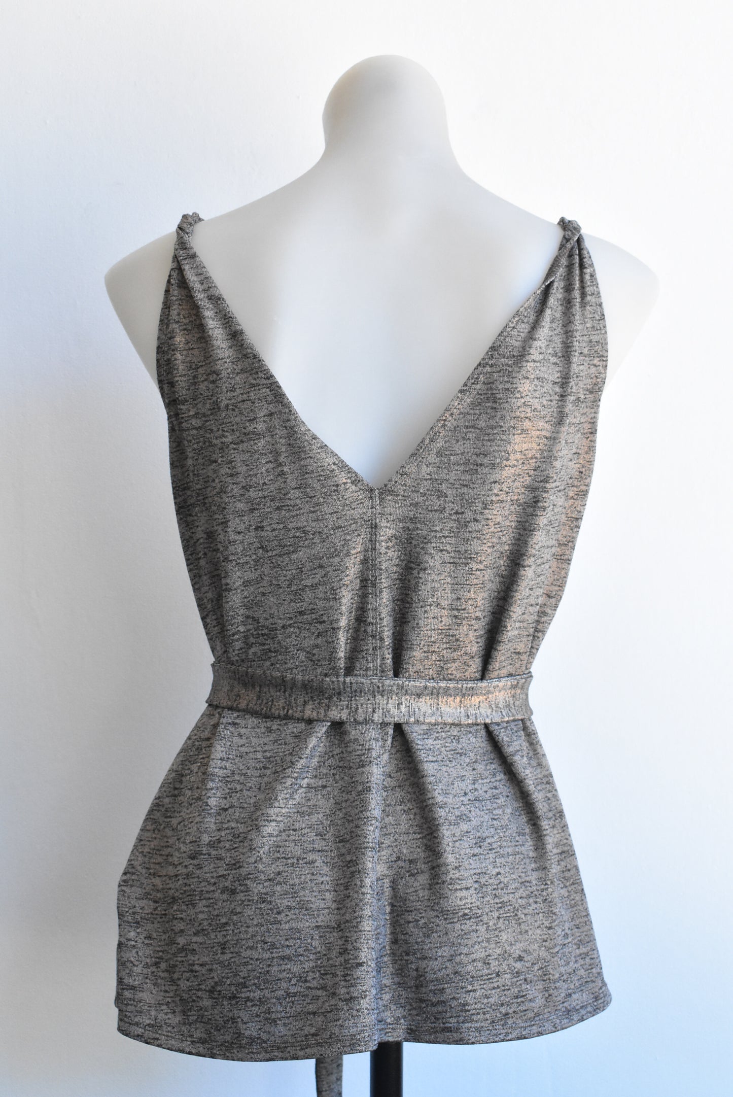 Liam cool brown tank top, size 8
