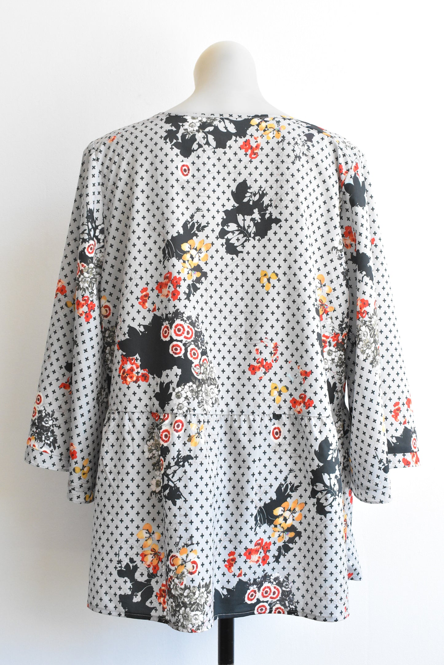 Libertine grey floral top, size 16