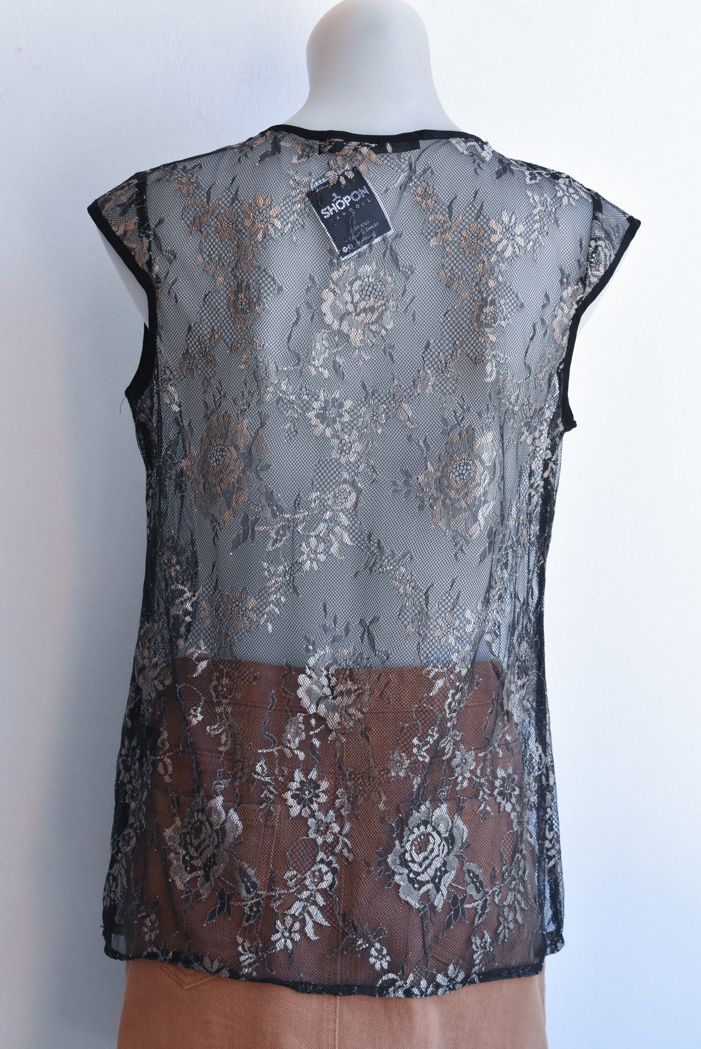 Lennox sheer top, 12 Made in NZ