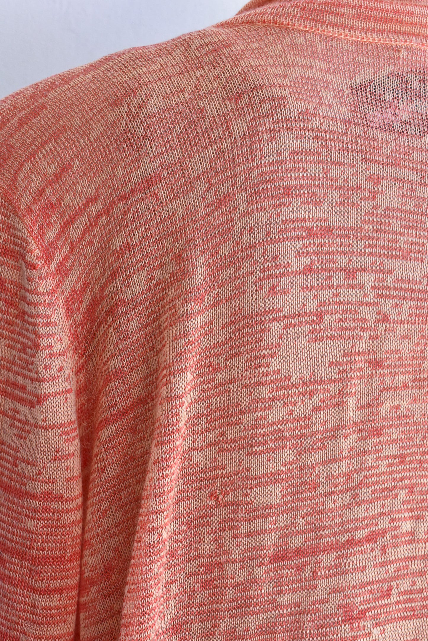 Drapey orange cardigan, M/L