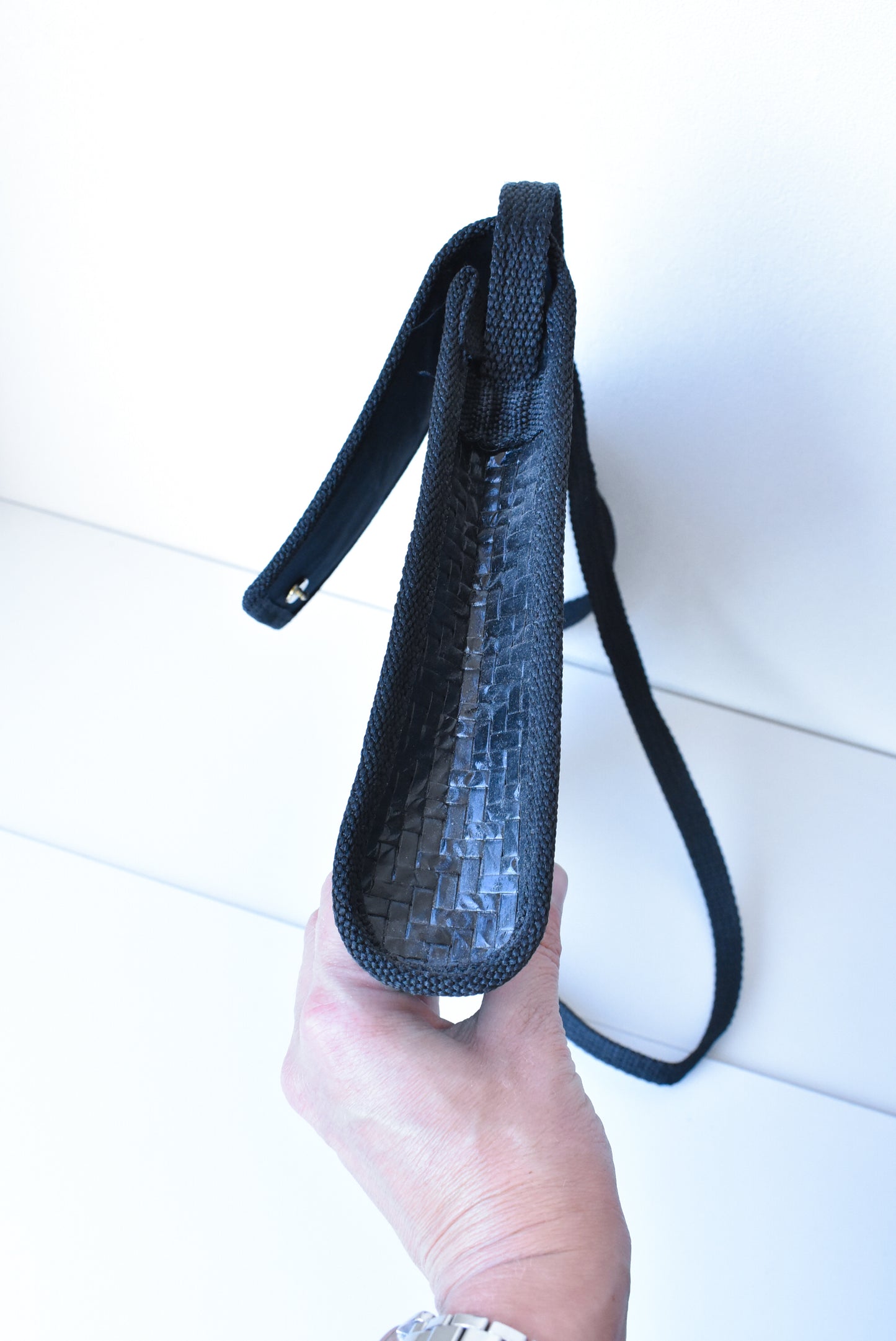 Made in Italy woven shoulder bag