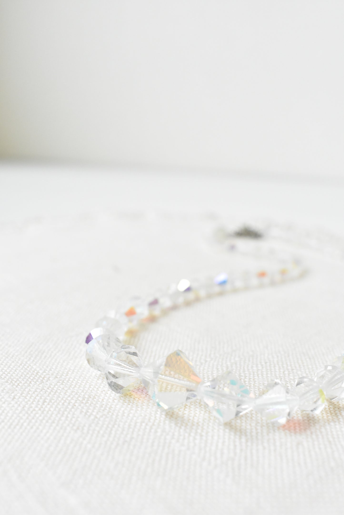 Vintage string of clear beads