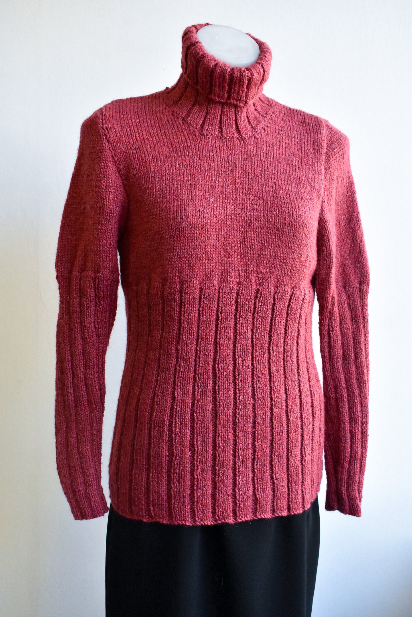Gorgeous handmade turtle neck jumper, S/M