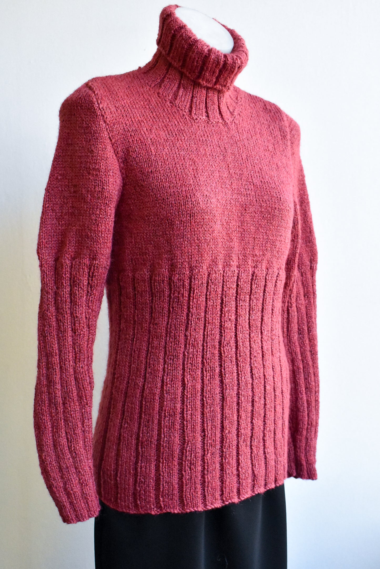 Gorgeous handmade turtle neck jumper, S/M