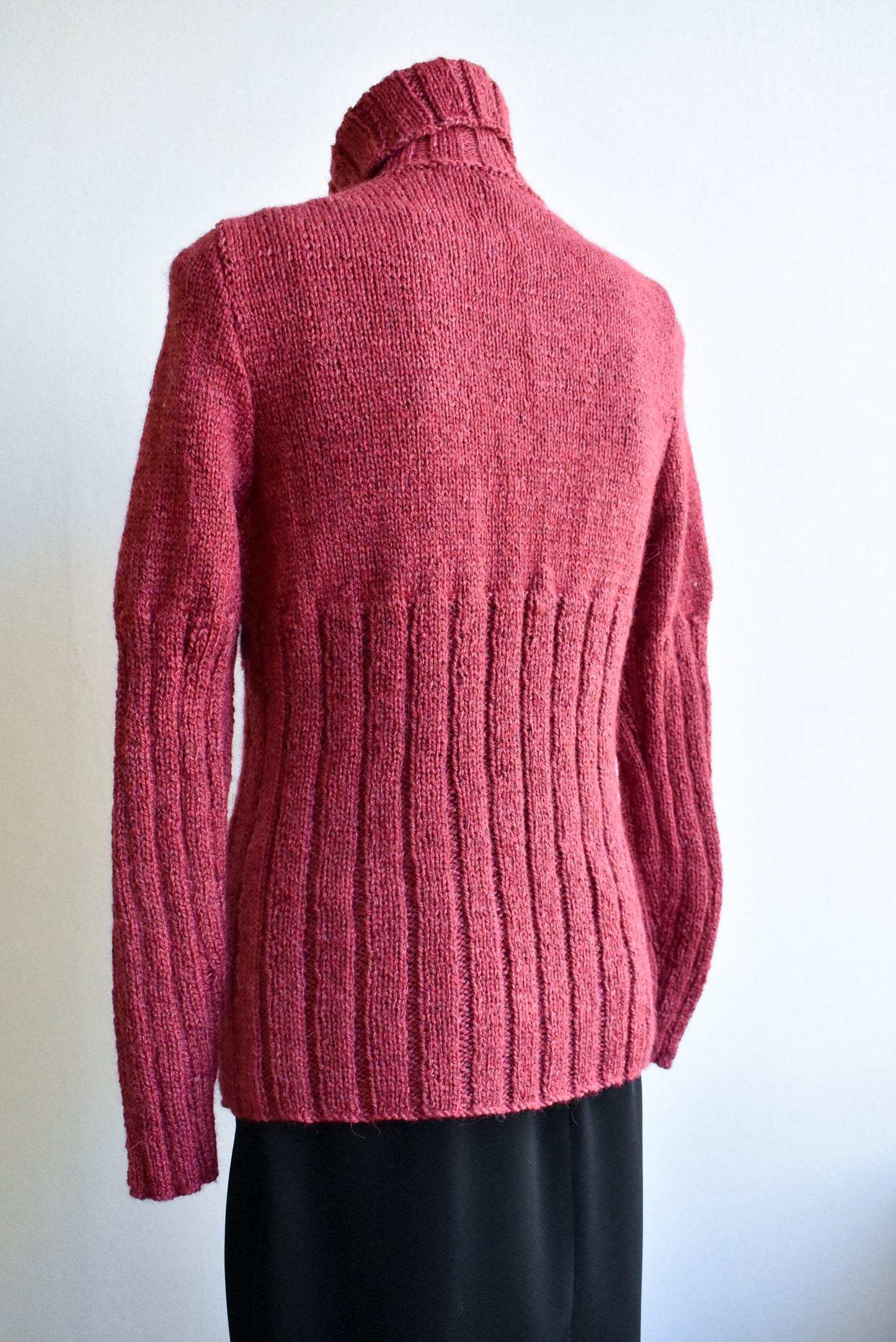 Gorgeous handmade turtle neck jumper, S/M
