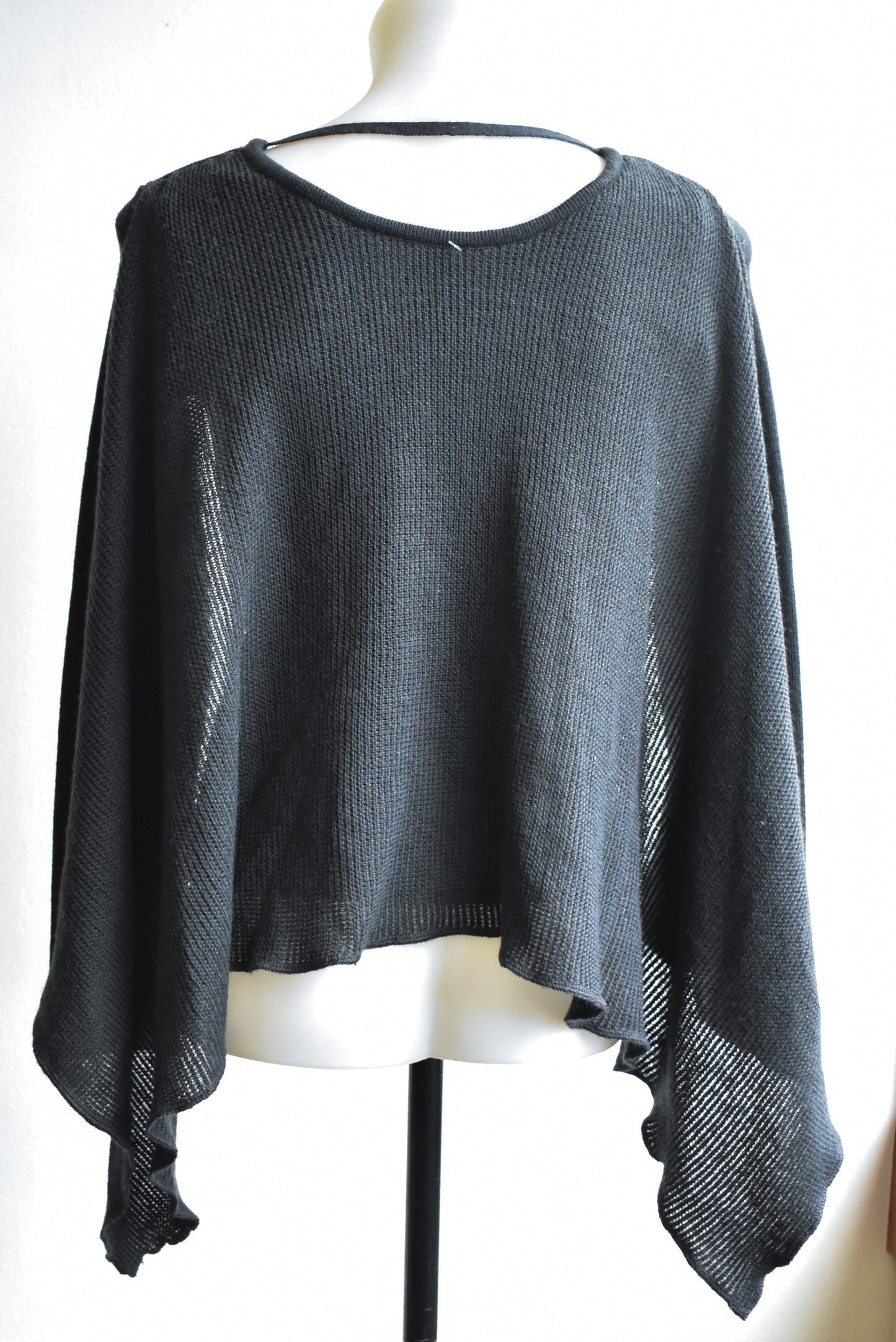 Insidious wool blend sweater, built-in scarf, size 8