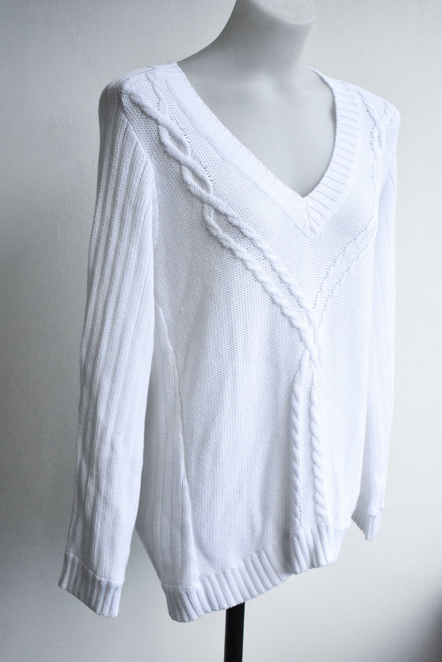 Sills cable-knit cotton sweater, size S