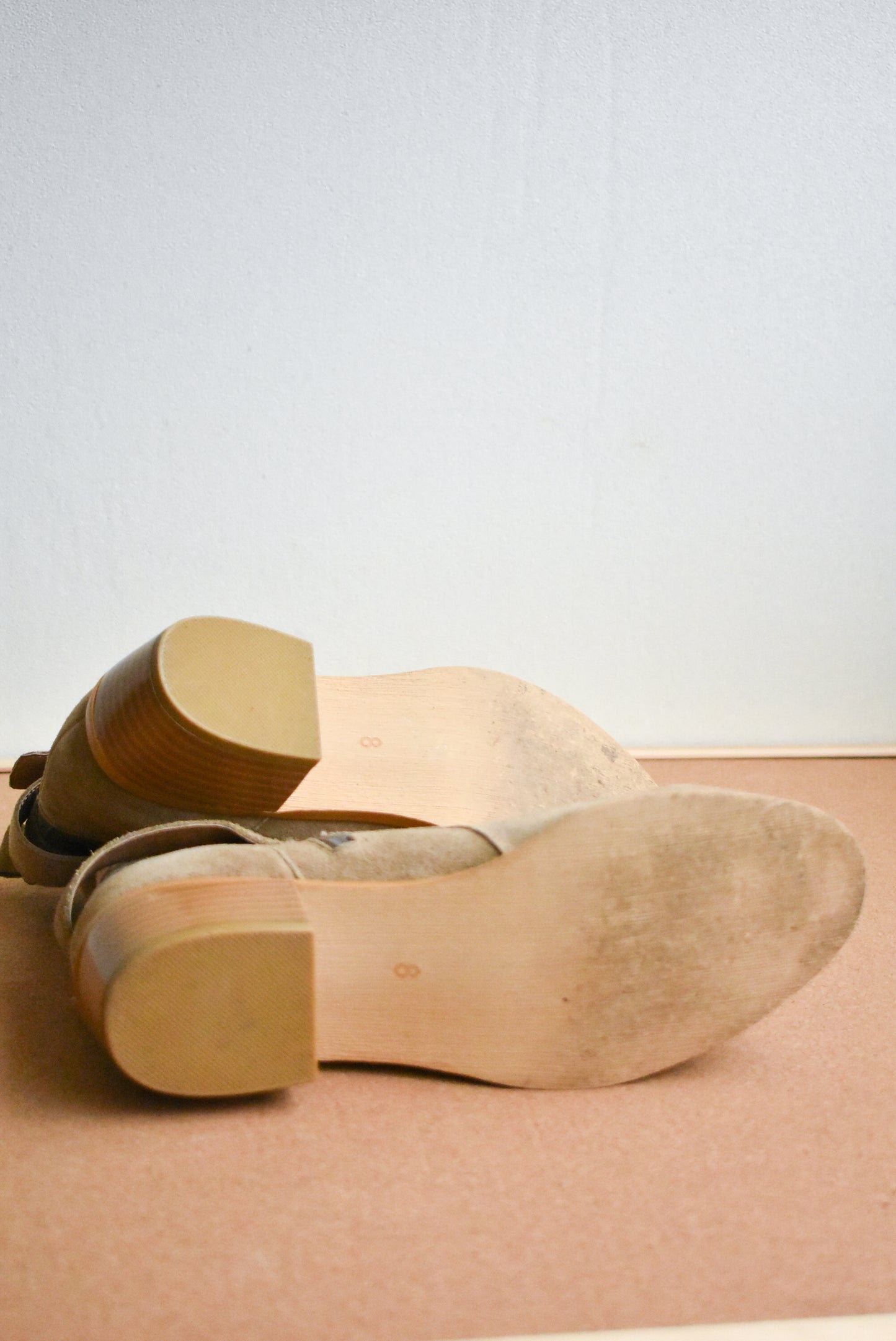Satueei, suede boots, size 8