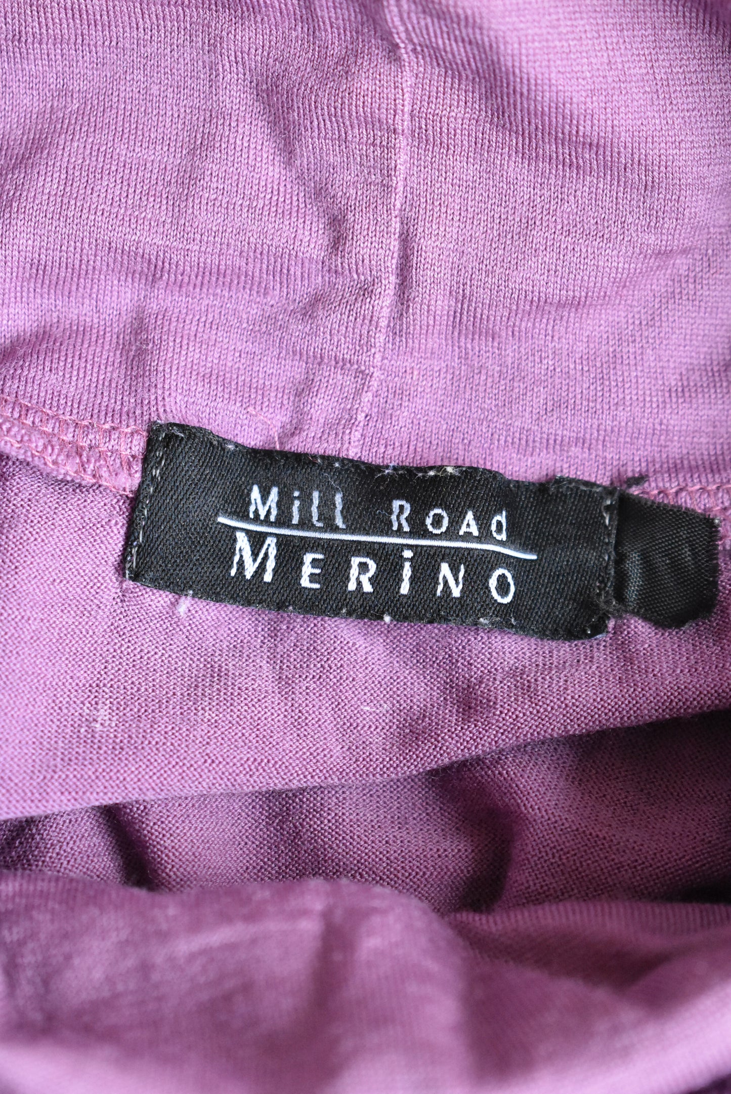 Mill Road mauve merino top, size s/m