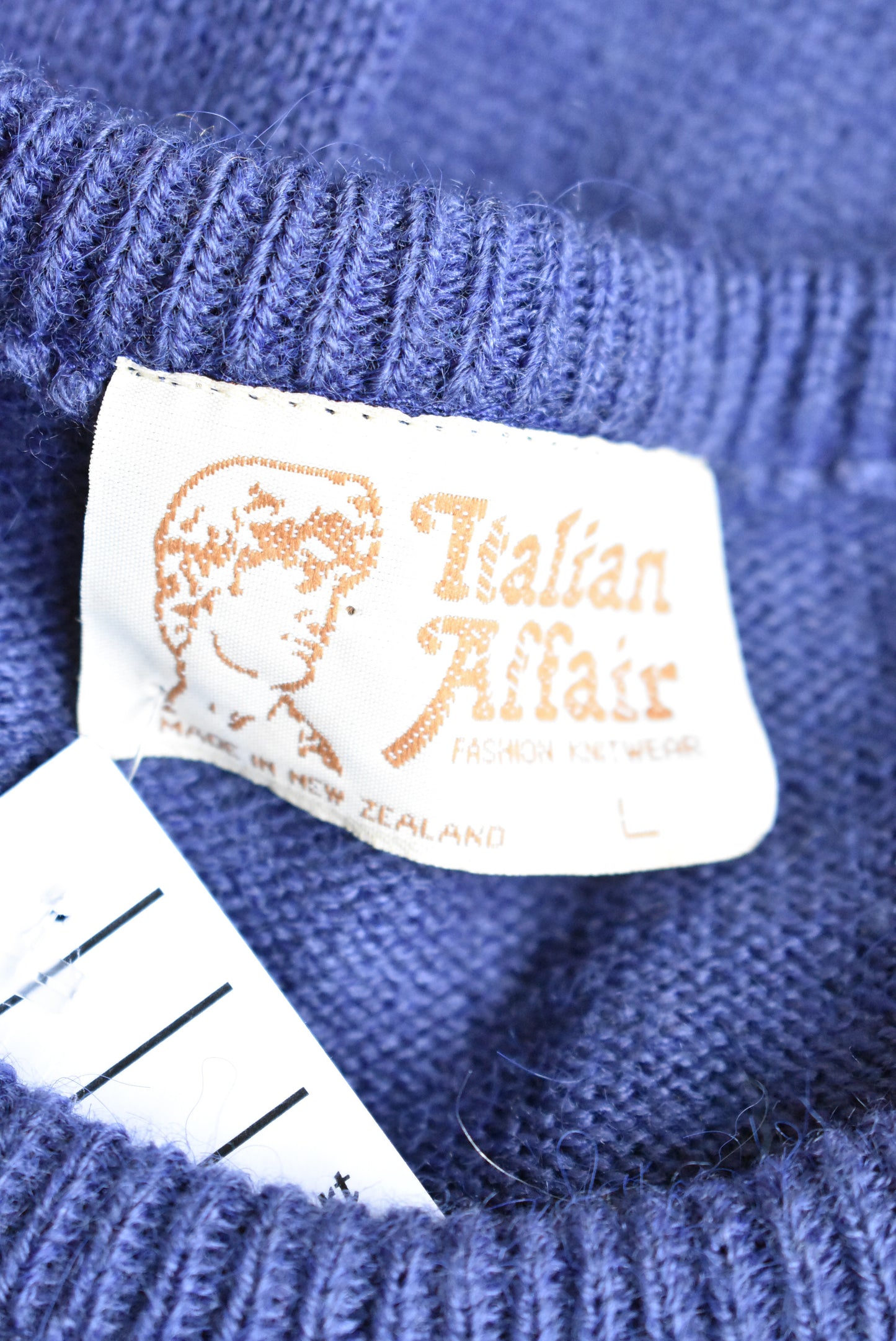 Italian Affair blue jersey, size L