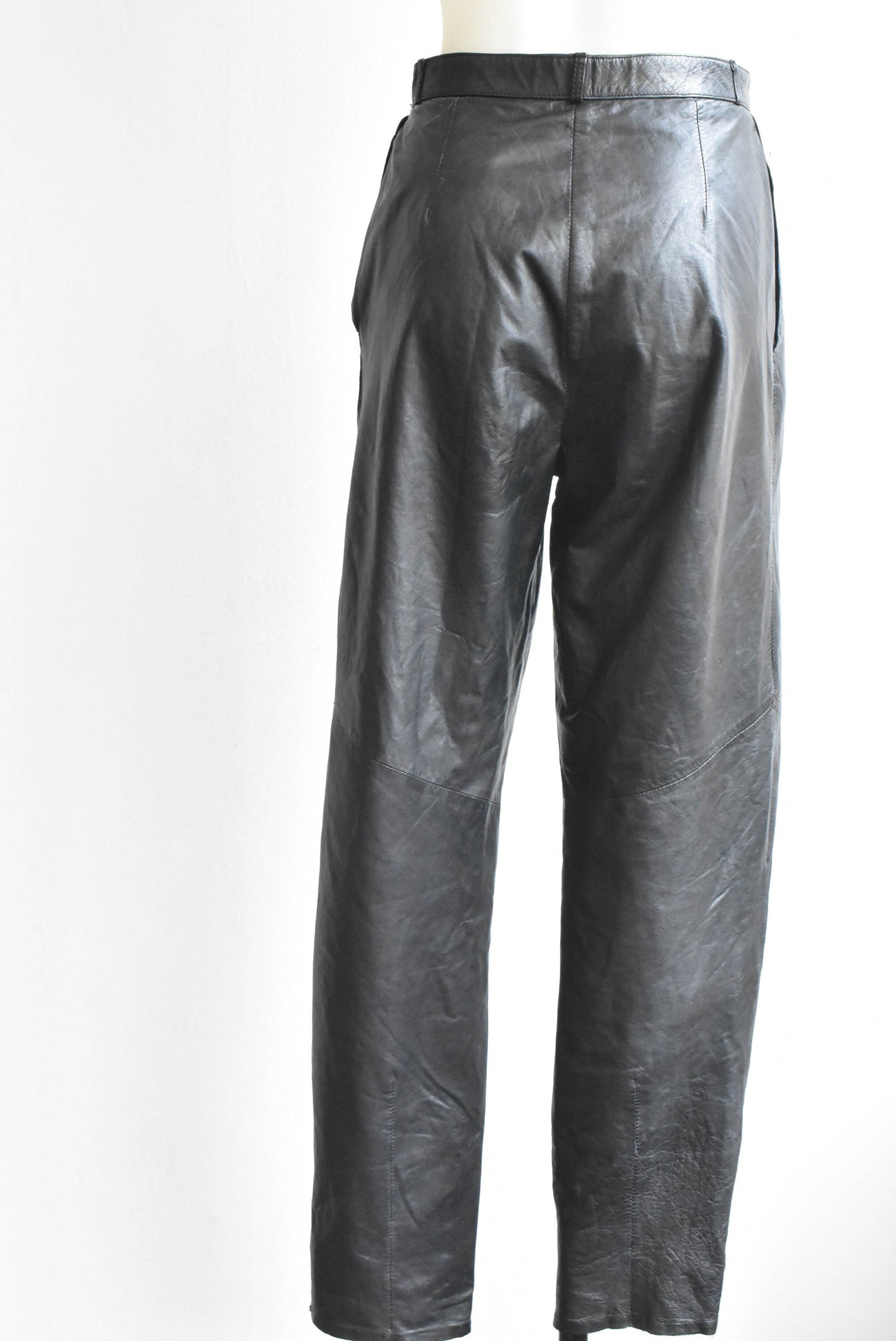 Wilsons black leather pants, 8