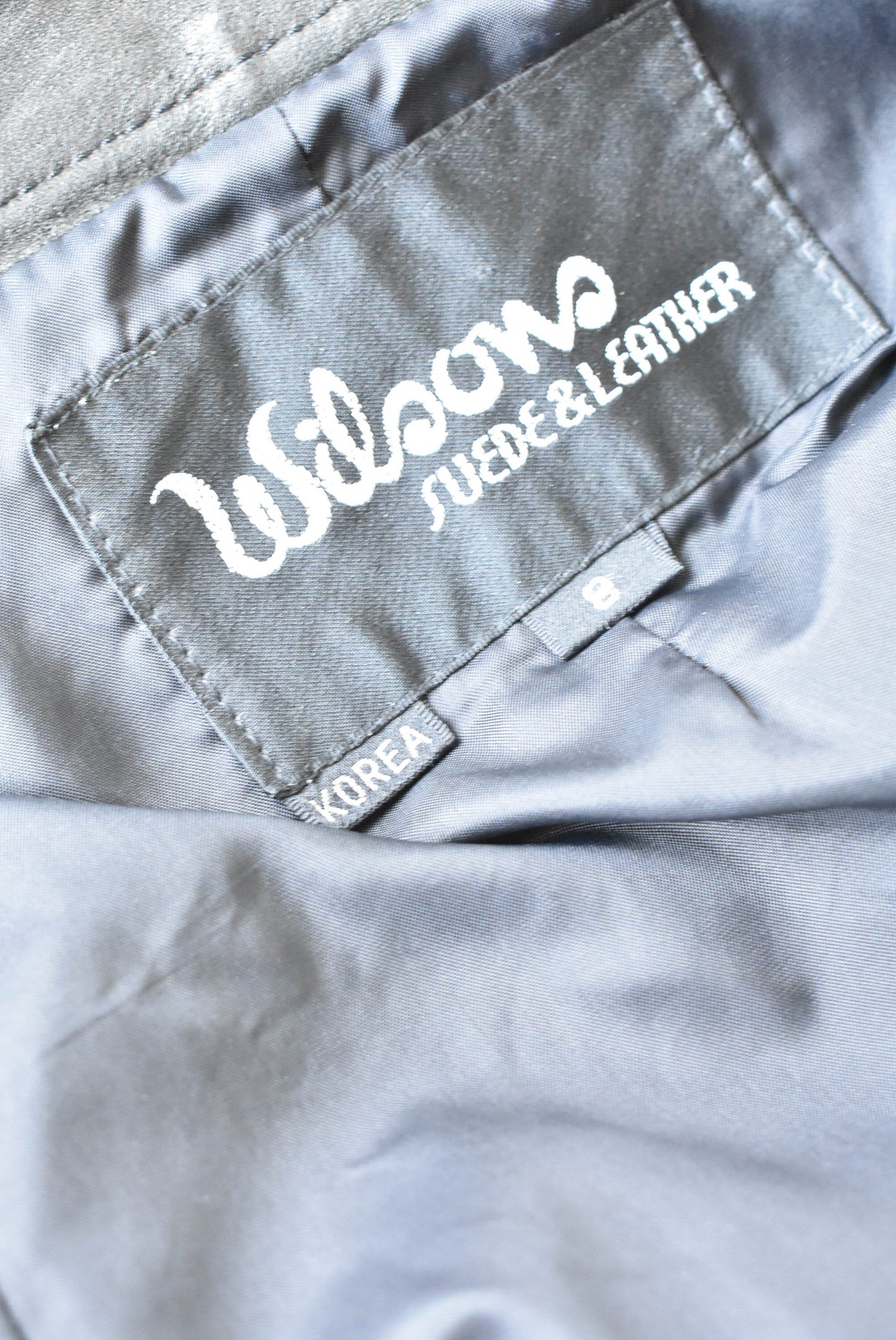 Wilsons black leather pants, 8