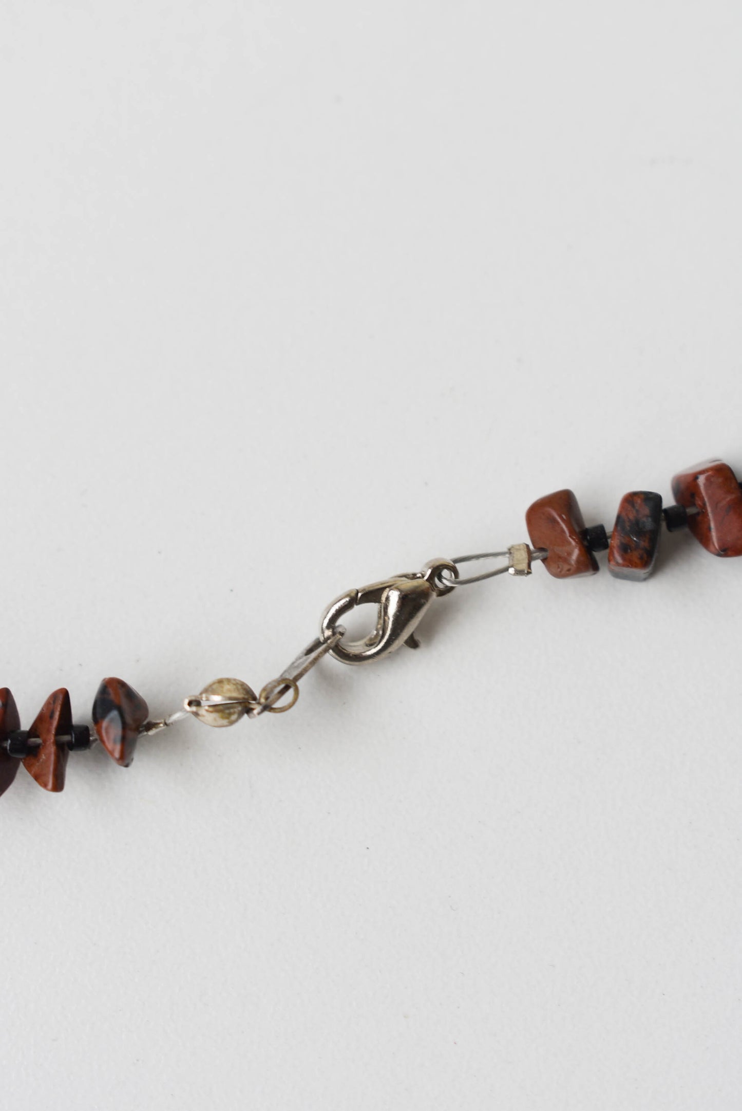 Jasper and quartz necklace