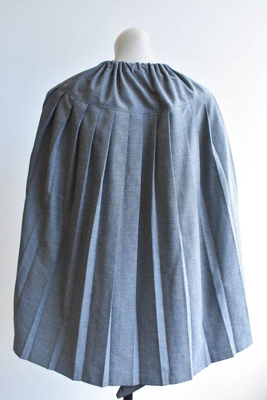 Grey beaded cape
