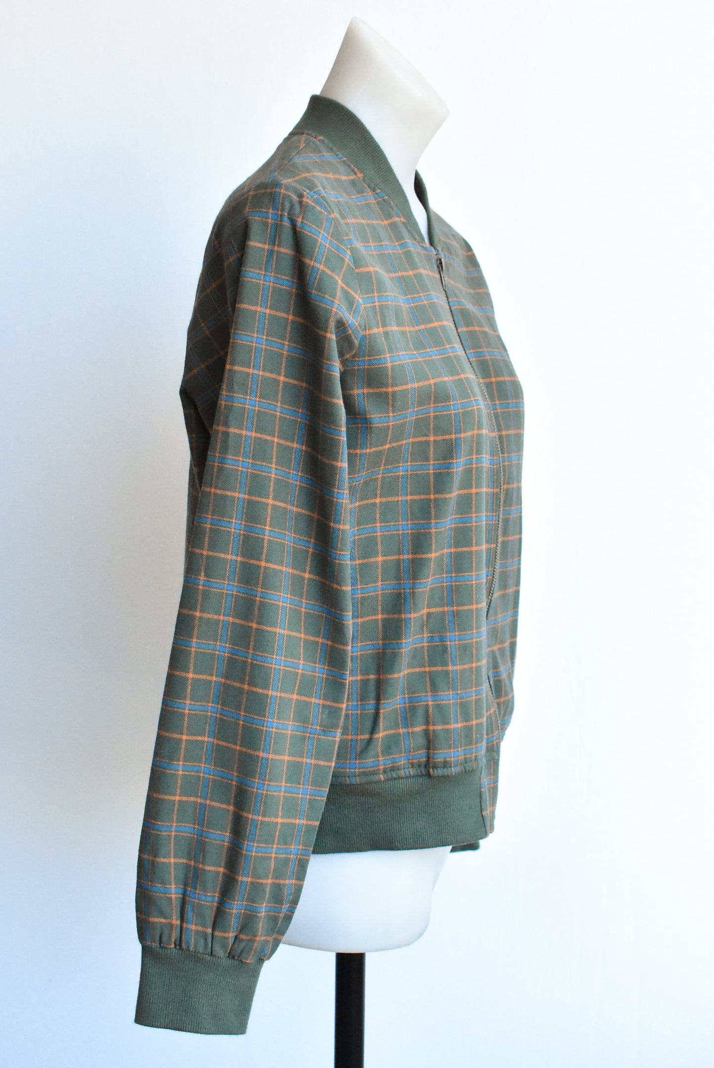 Princess Highway jacket checked green/orange/blue, size S