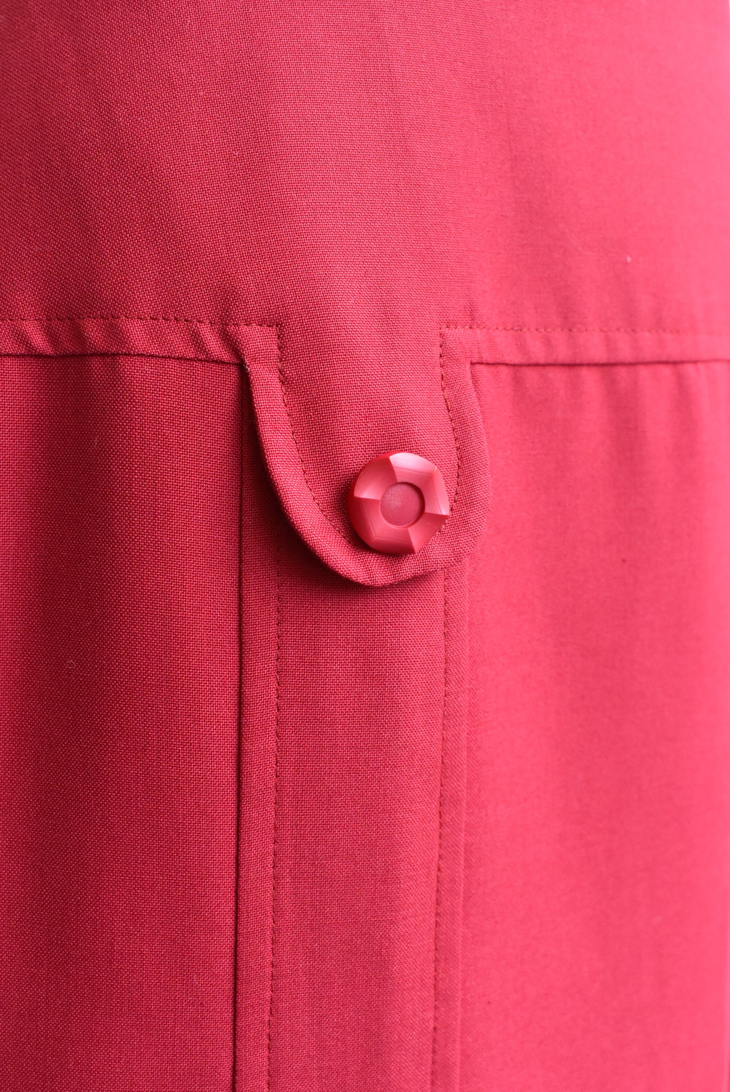 Selby retro burgundy panel pencil skirt