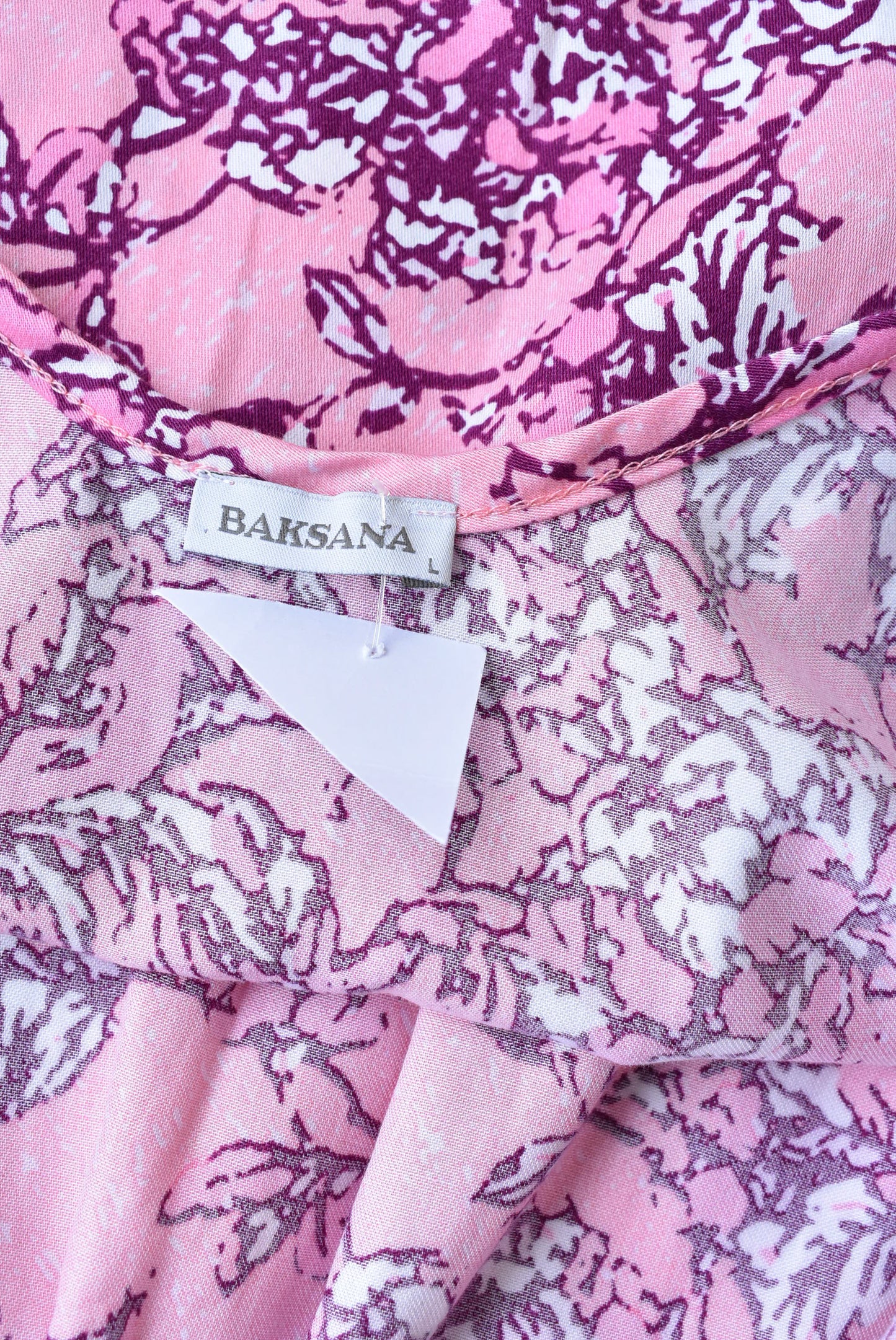 Baksana strappy cotton top, L