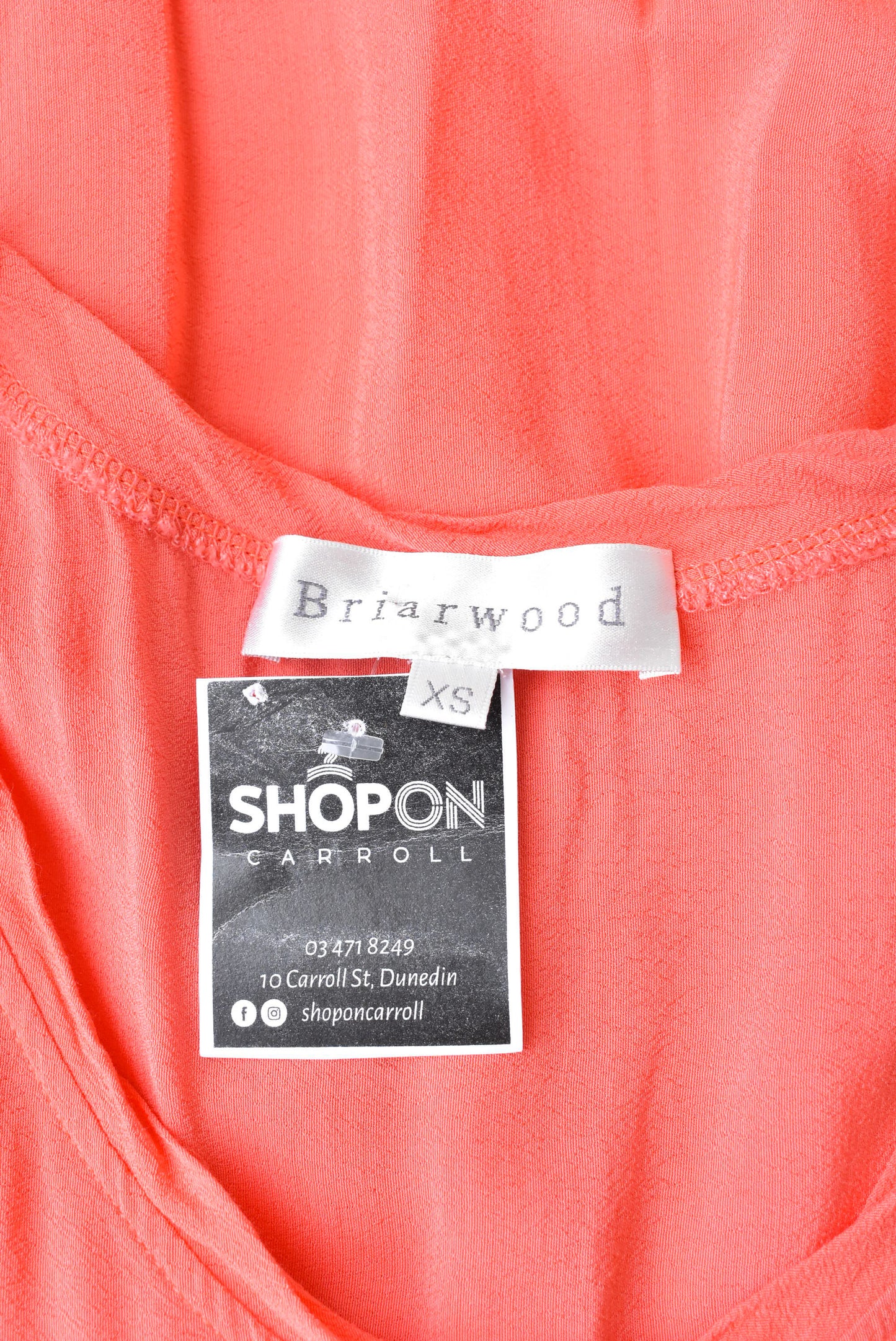 Briarwood coral flowy top, size XS