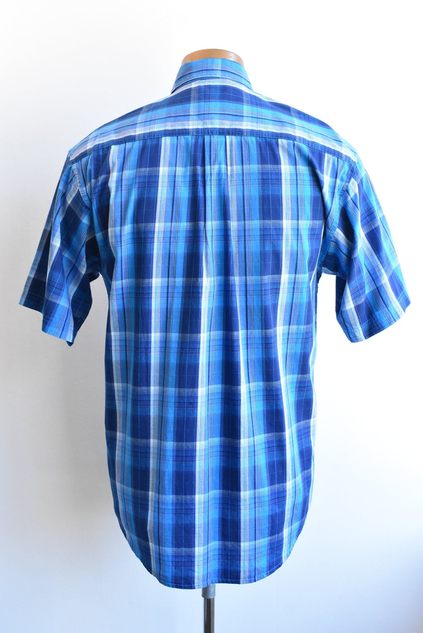 Jeep blue checked shirt, size S