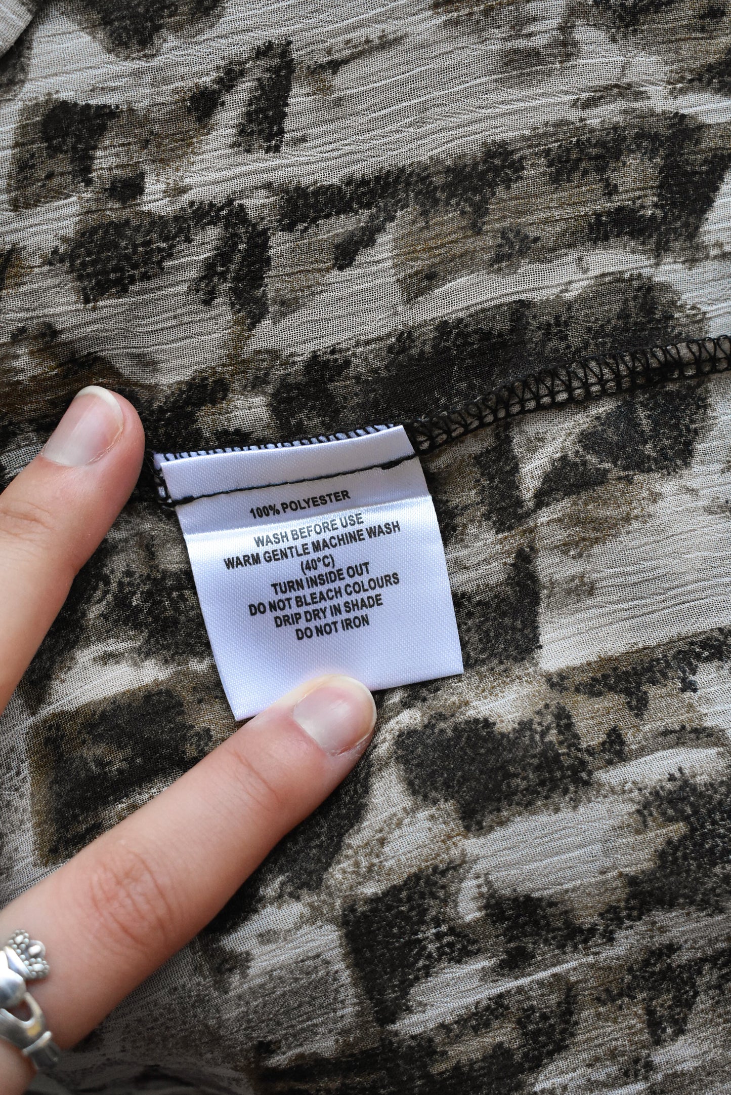 Sapphire brown sheer blouse, size 16