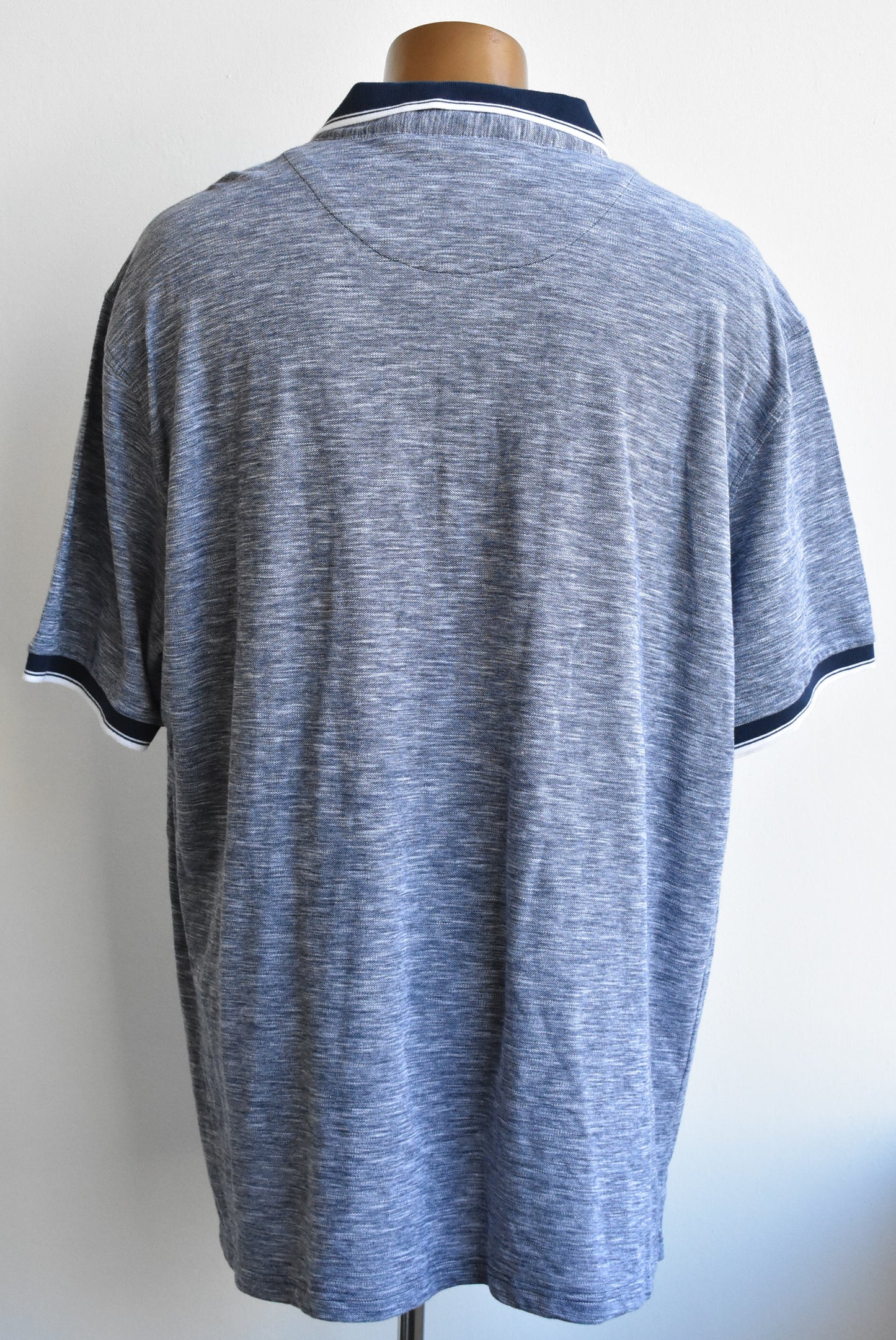 T-Bone grey polo, size 5XL