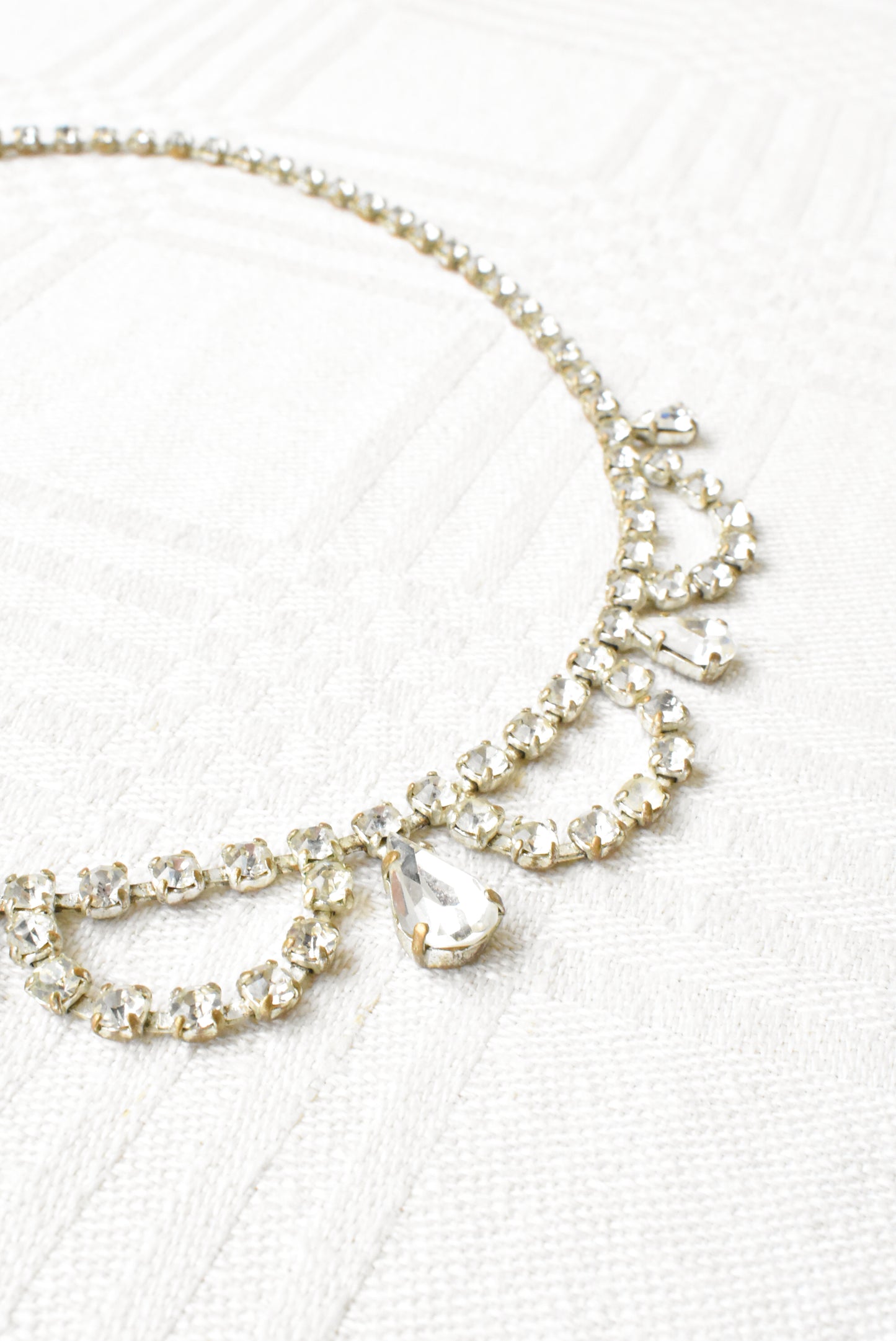 Vintage diamante choker necklace
