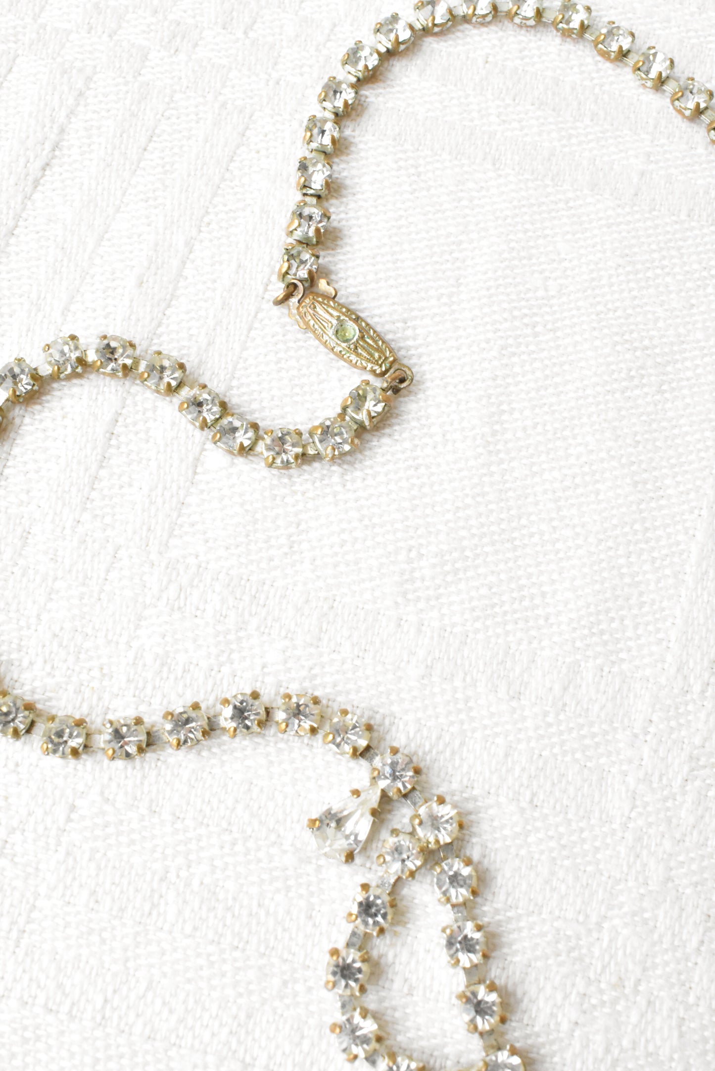 Vintage diamante choker necklace