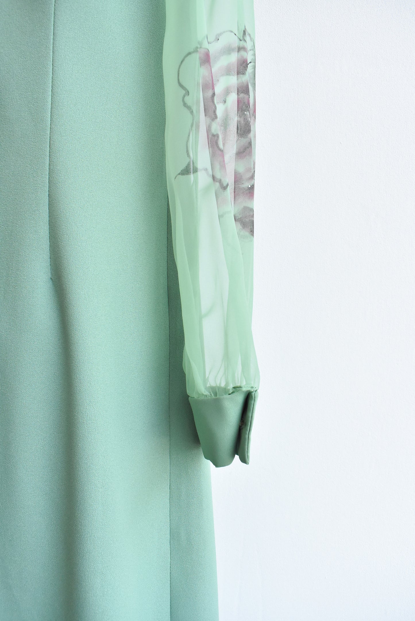 Vintage Gainsborough dress with painted roses