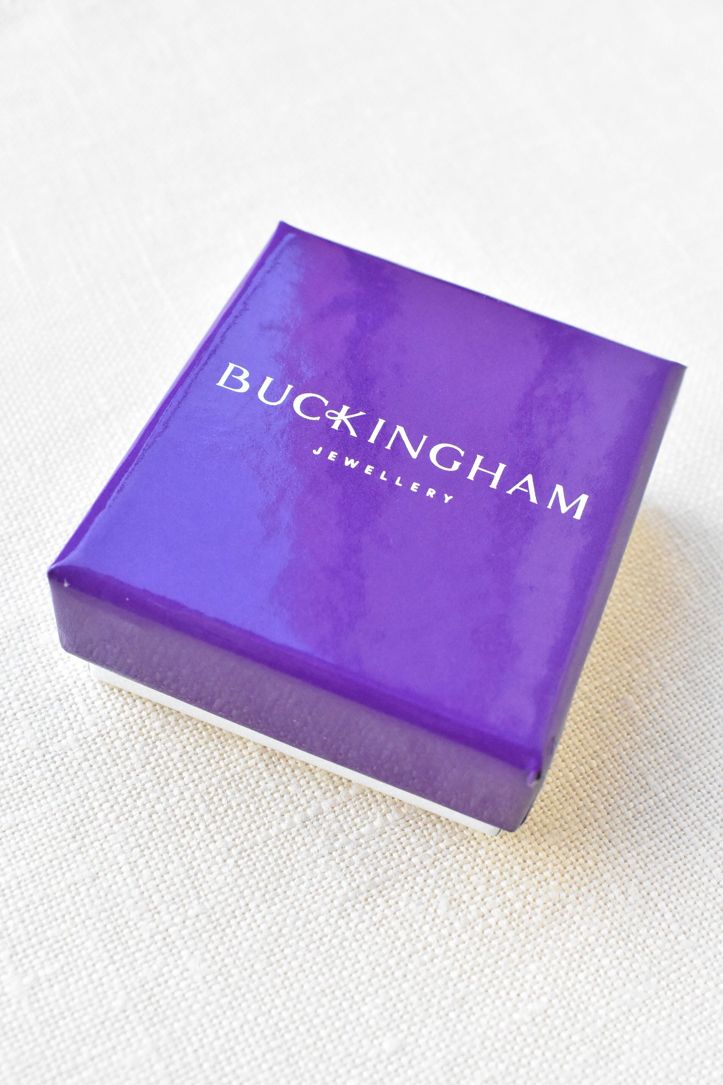 Buckingham silver diamanté earrings, NEW