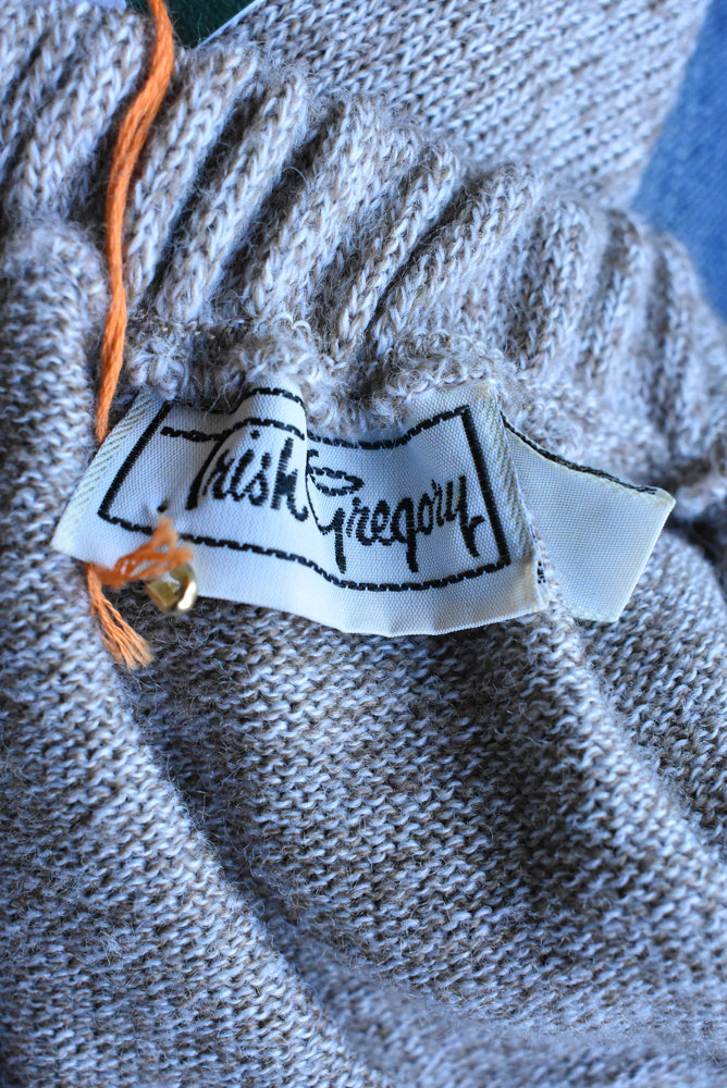 Trish Gregory wool two piece, skirt and oversized cardigan