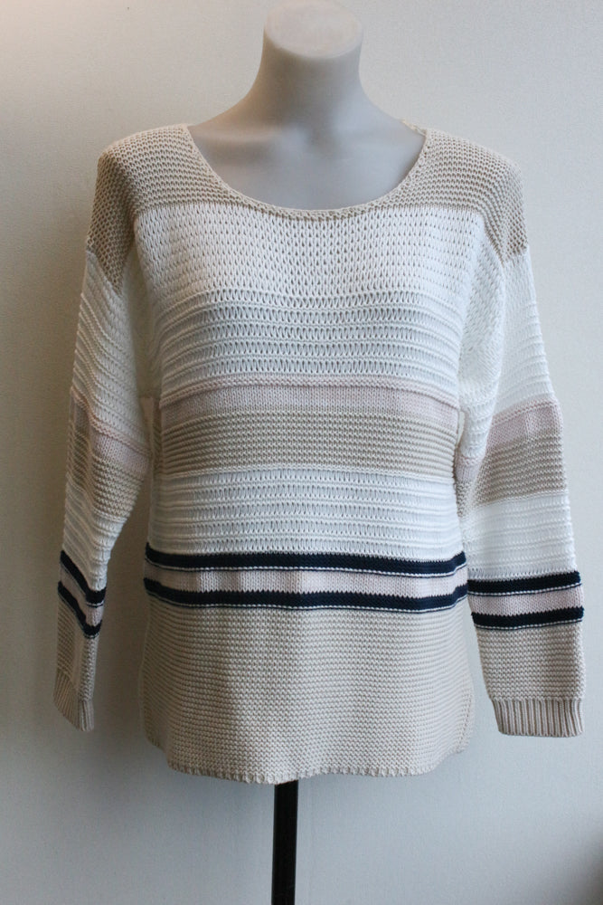 Isay 100% cotton stripy jumper, S