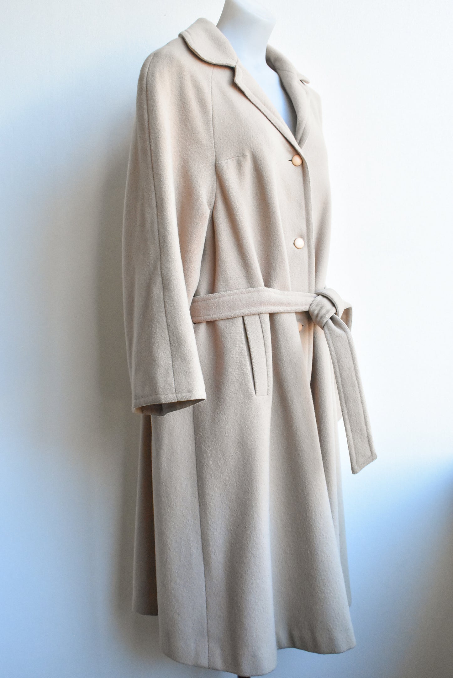 Southwell wool camel long coat, size 11