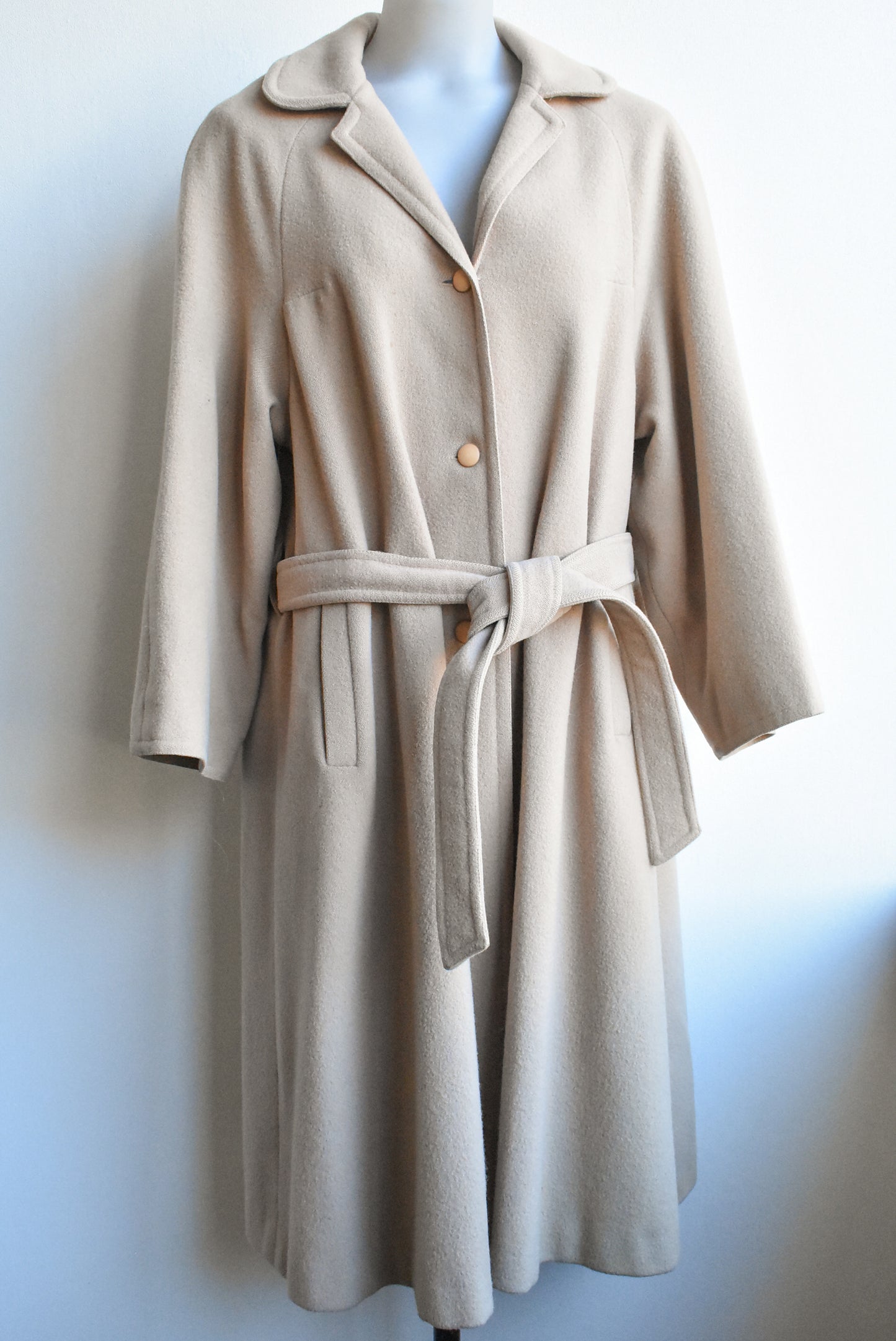 Southwell wool camel long coat, size 11